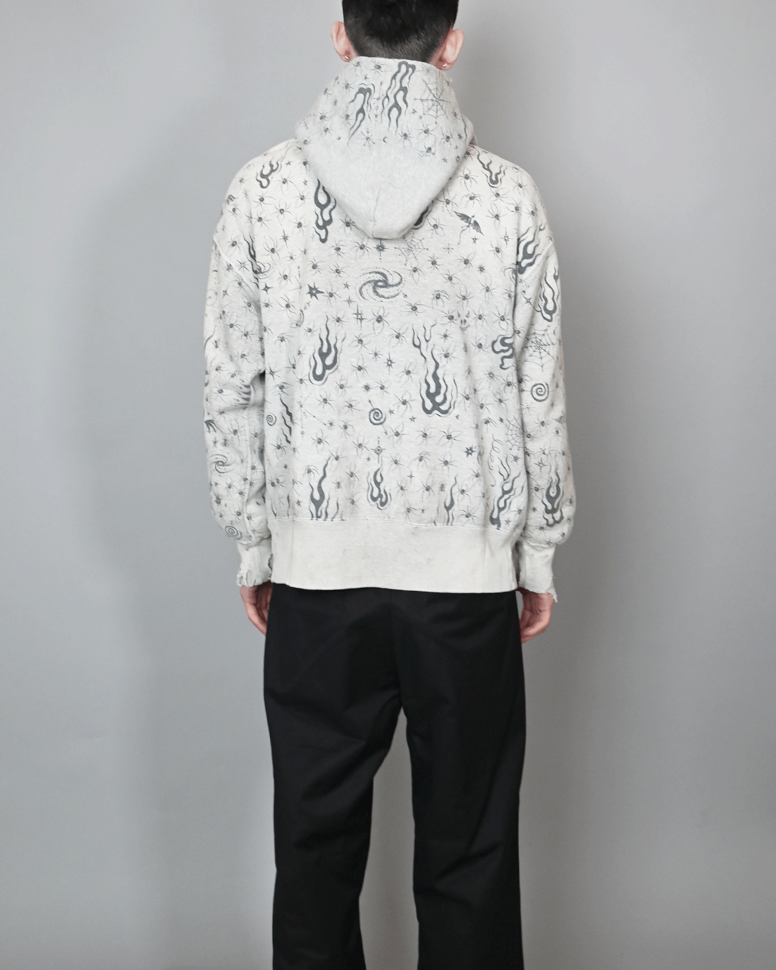 SAINT M×××××× (セントマイケル) SS25 DW_HOODIE/Dr.Woo / GRAY SAINT M×××××× (セントマイケル) SS25 DW_HOODIE/Dr.Woo / GRAY