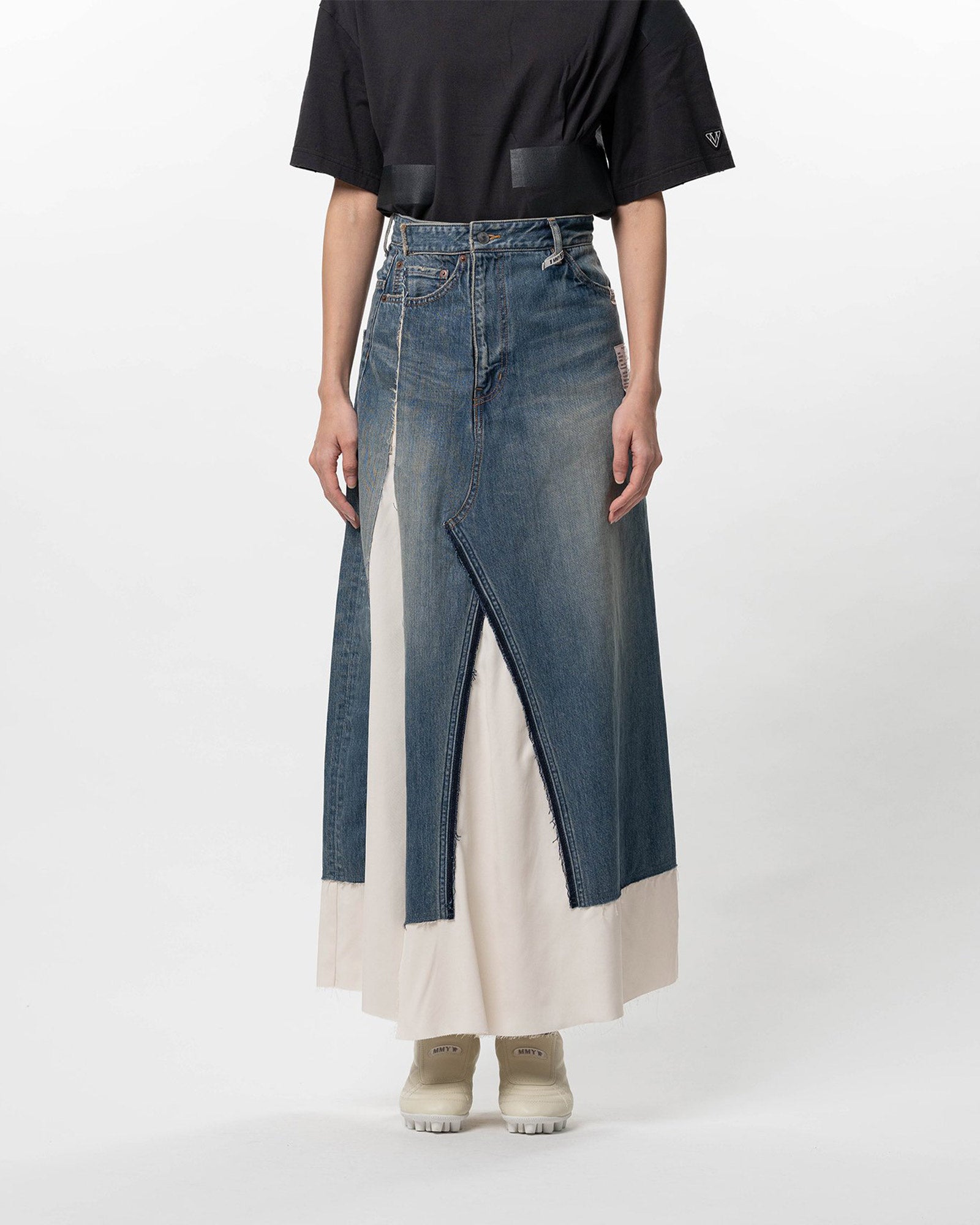 MIHARA YASUHIRO(ミハラヤスヒロ) 26SS PANTS COMBINED SKIRT / INDIGO