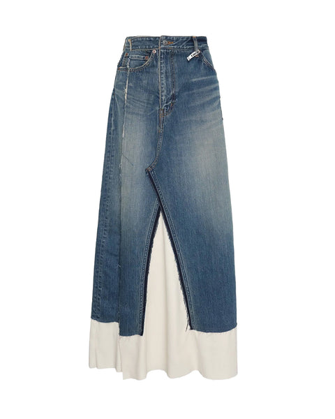 MIHARA YASUHIRO(ミハラヤスヒロ) 26SS PANTS COMBINED SKIRT / INDIGO
