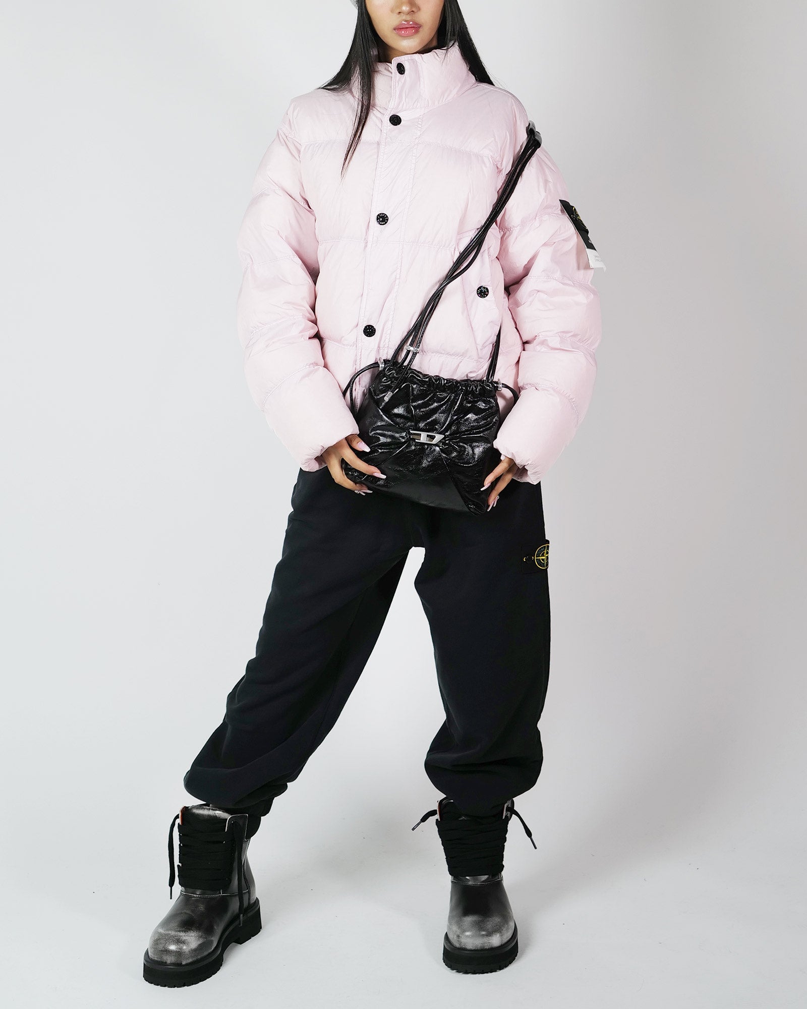 DIESEL・ディーゼル - ハンドバッグ SCRUNCH-D BUCKET / BLACK