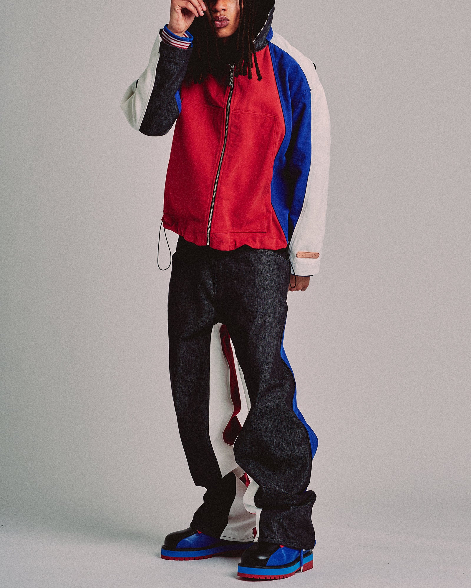 PDF・プロジェクト・ドメニコ・フォルミケッティ - デニムパンツ EBISU DENIM PANTS / RED / BLUE