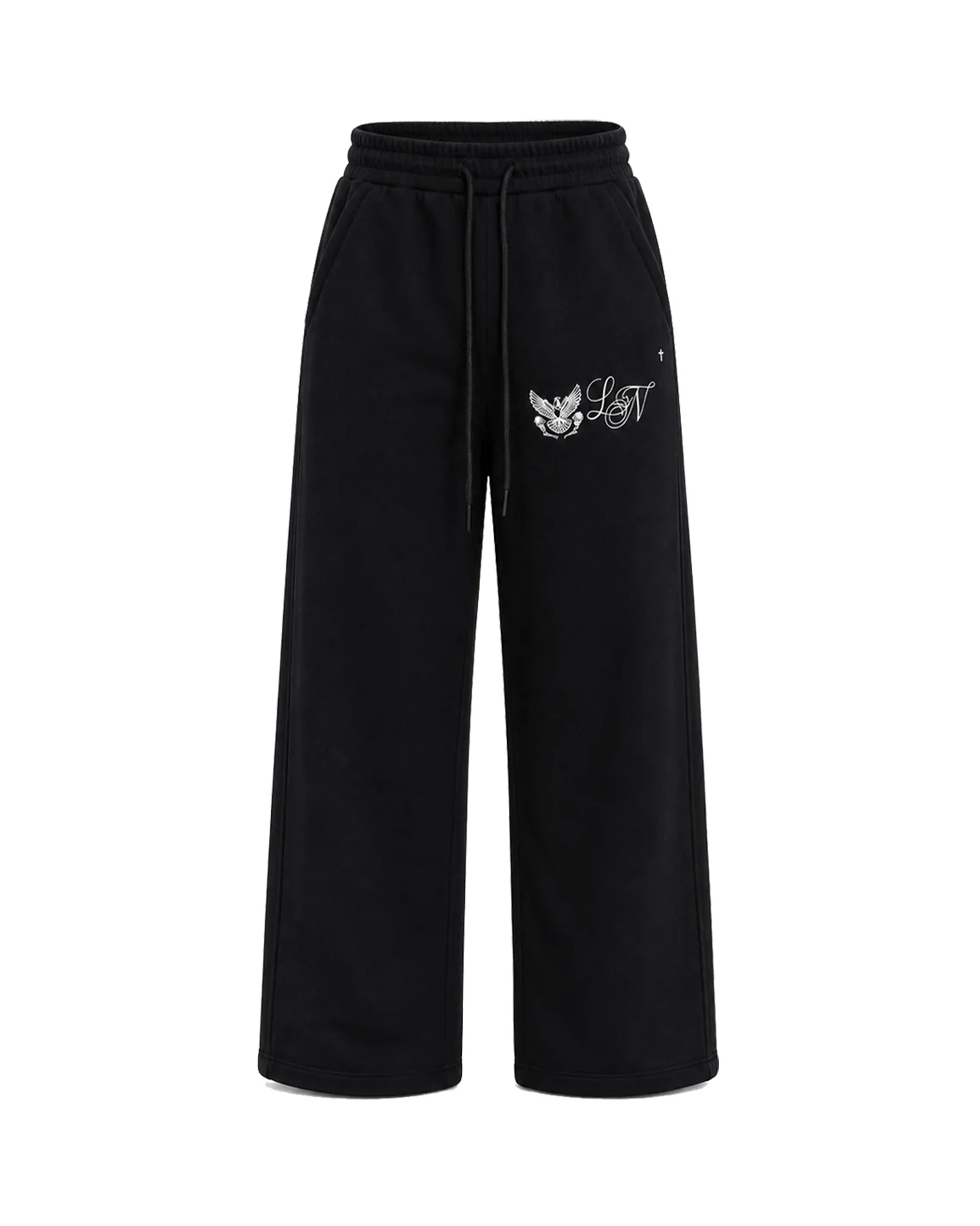 LAST NEST・ラストネスト - ジャージ・トラックパンツ EMBLEM LOGO SWEAT PANTS / BLACK
