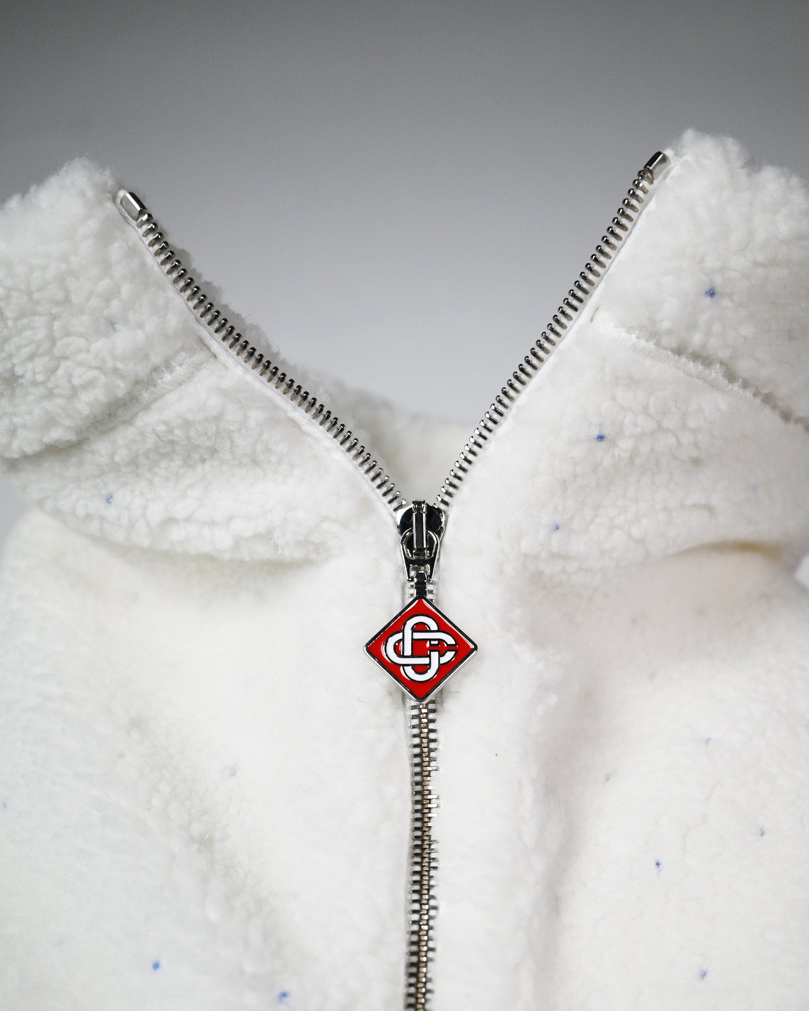 CASABLANCA・カサブランカ - トップス EMBROIDERED FLEECE / WHITE
