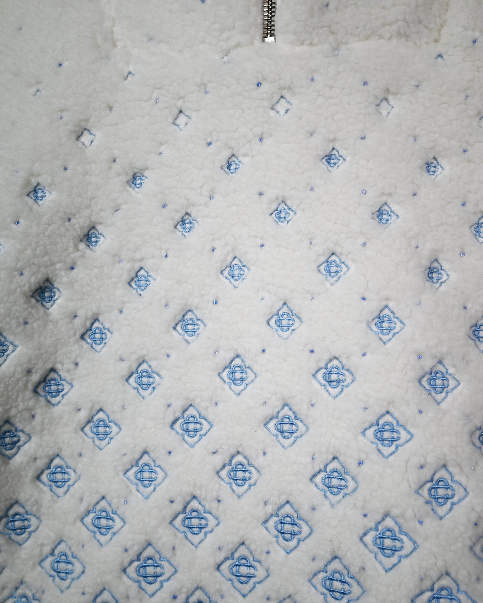CASABLANCA・カサブランカ - トップス EMBROIDERED FLEECE / WHITE