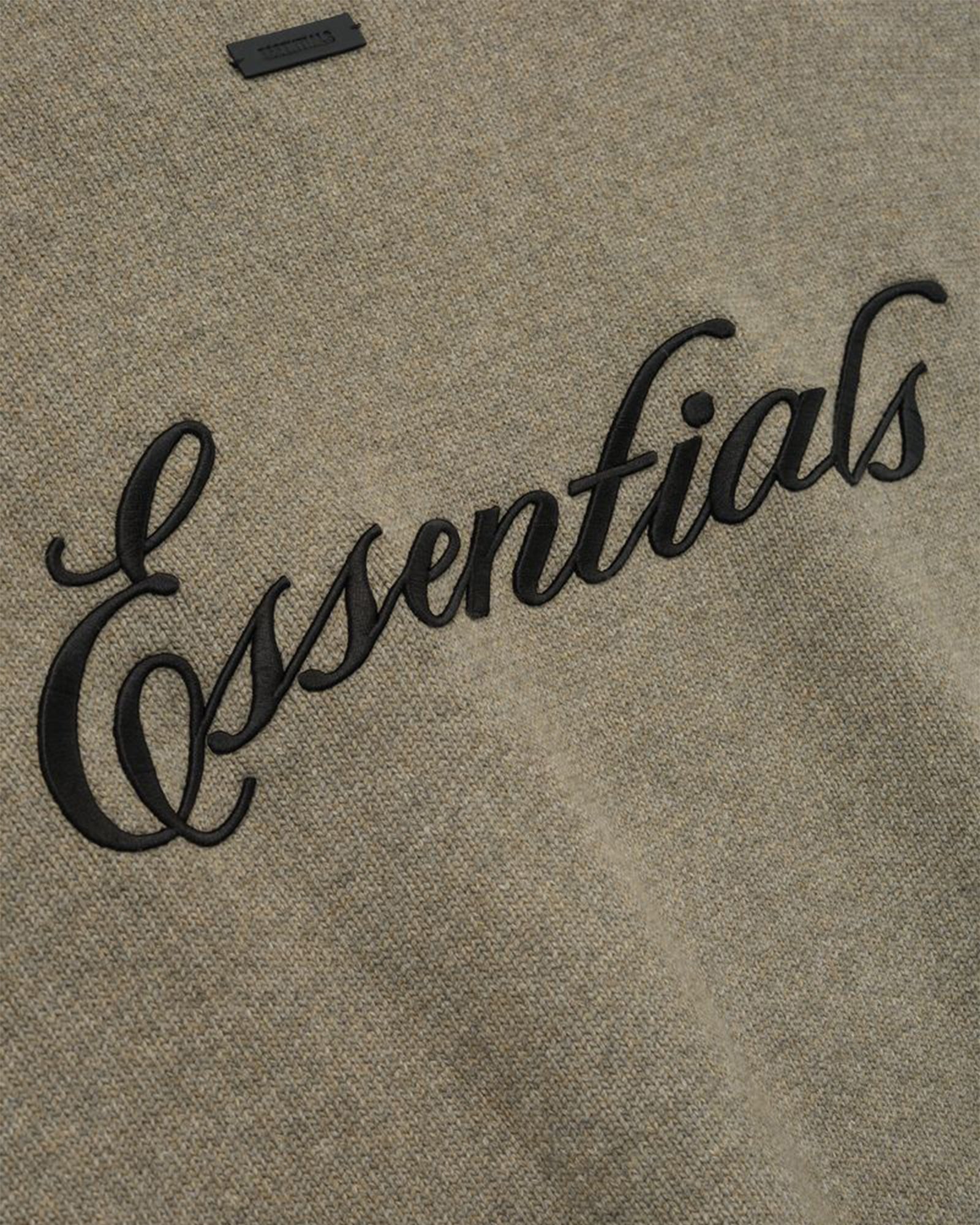 ESSENTIALS・essentials -  EMBROIDERED MERINO CREWNECK SWEATER
 / HOMESTEAD HEATHER