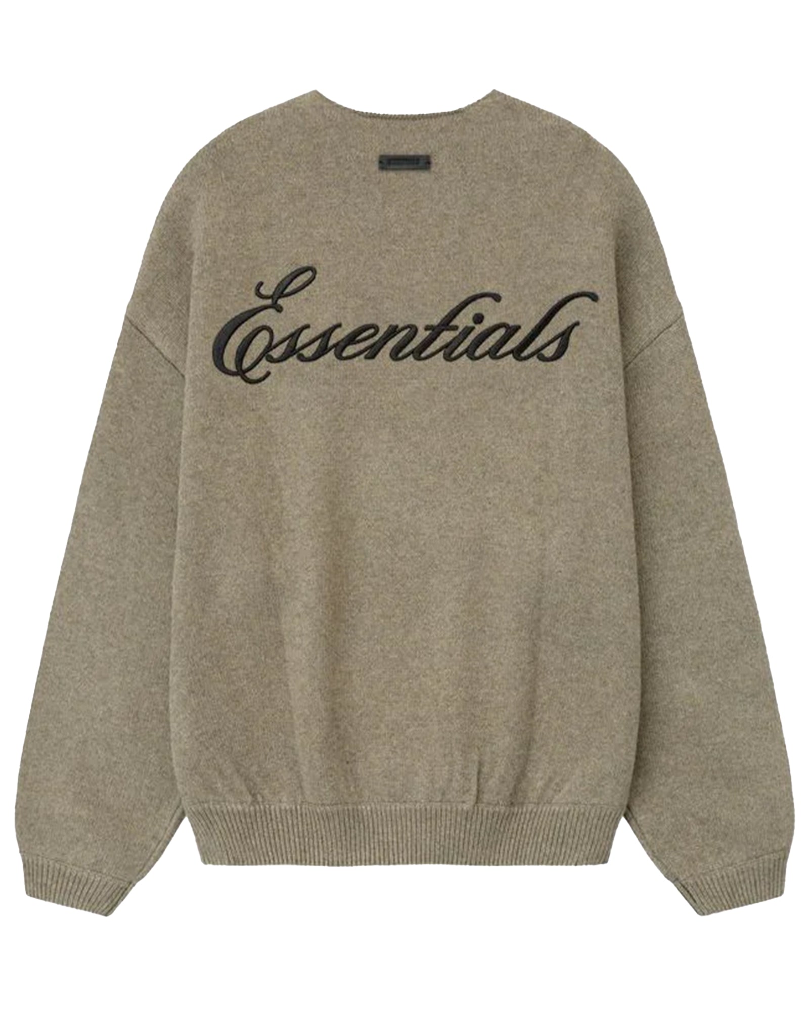 ESSENTIALS・essentials -  EMBROIDERED MERINO CREWNECK SWEATER
 / HOMESTEAD HEATHER