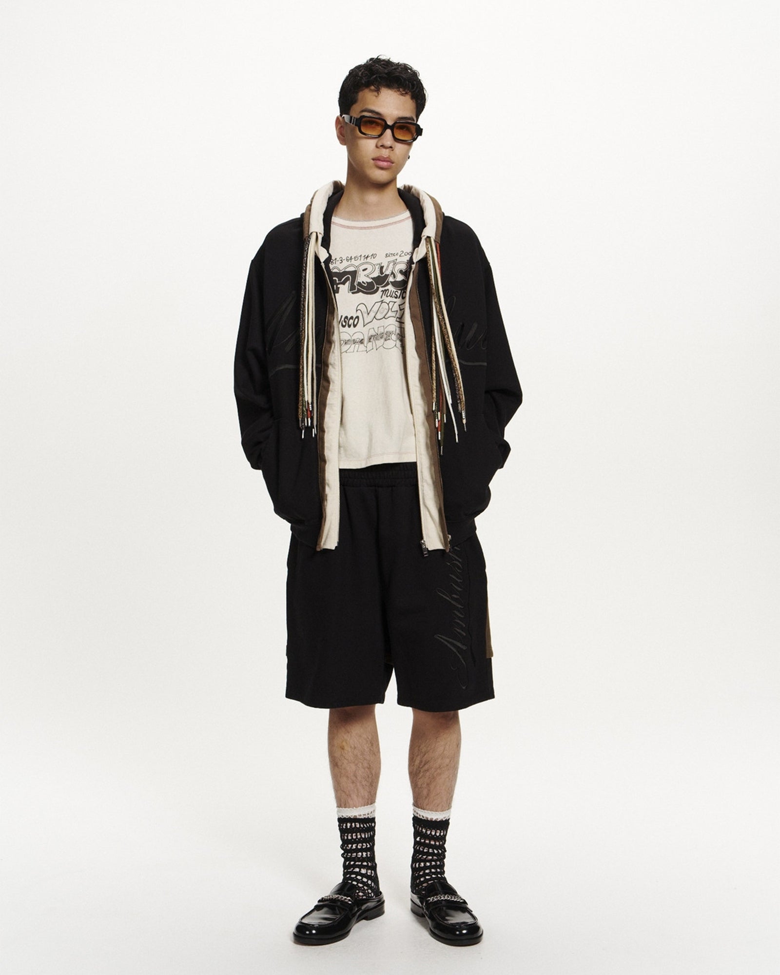 AMBUSH・アンブッシュ - パーカー・フーディ EMBROIDERY MULTICODE HOODIE / BLACK