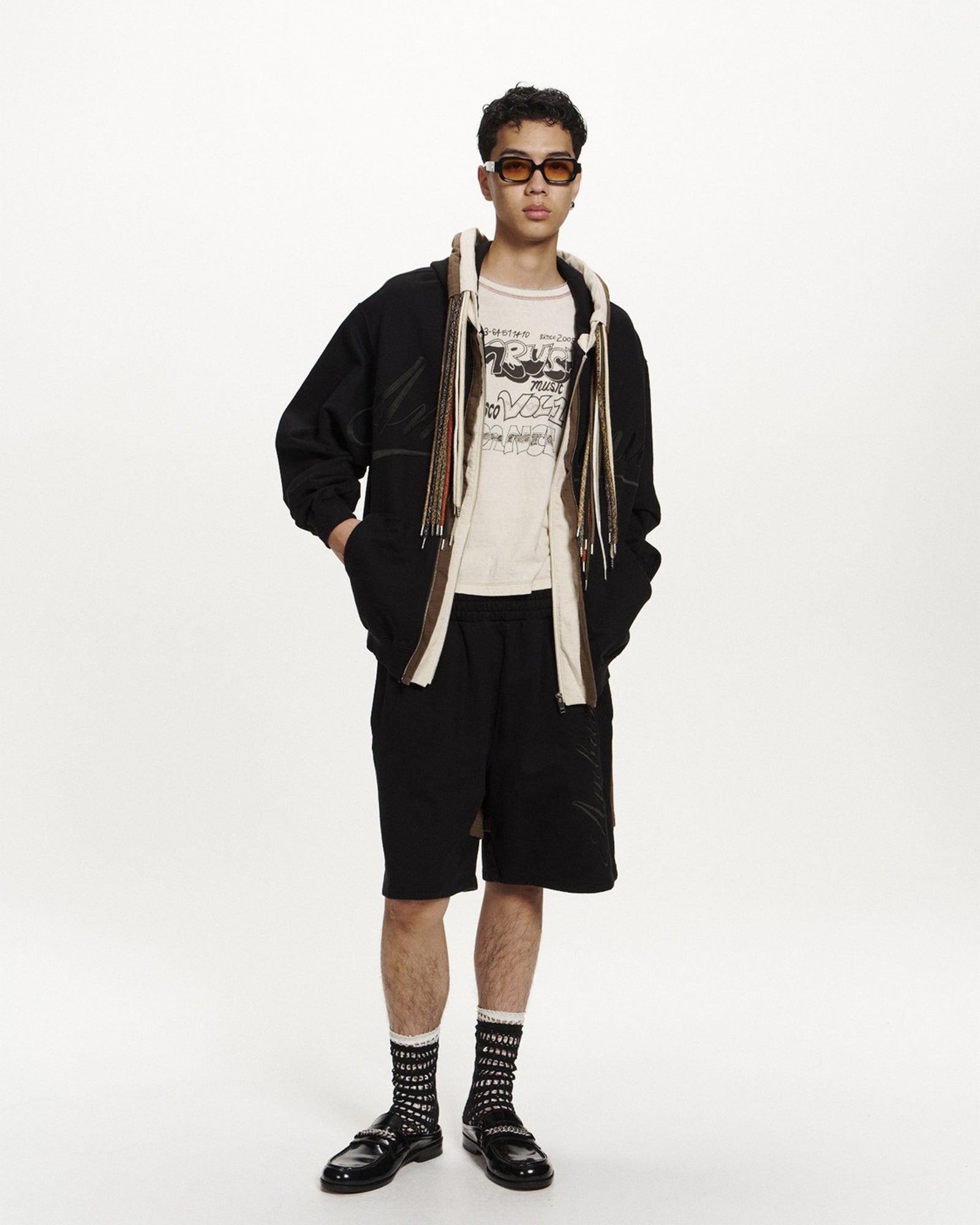 AMBUSH・アンブッシュ - パーカー・フーディ EMBROIDERY MULTICODE HOODIE / BLACK