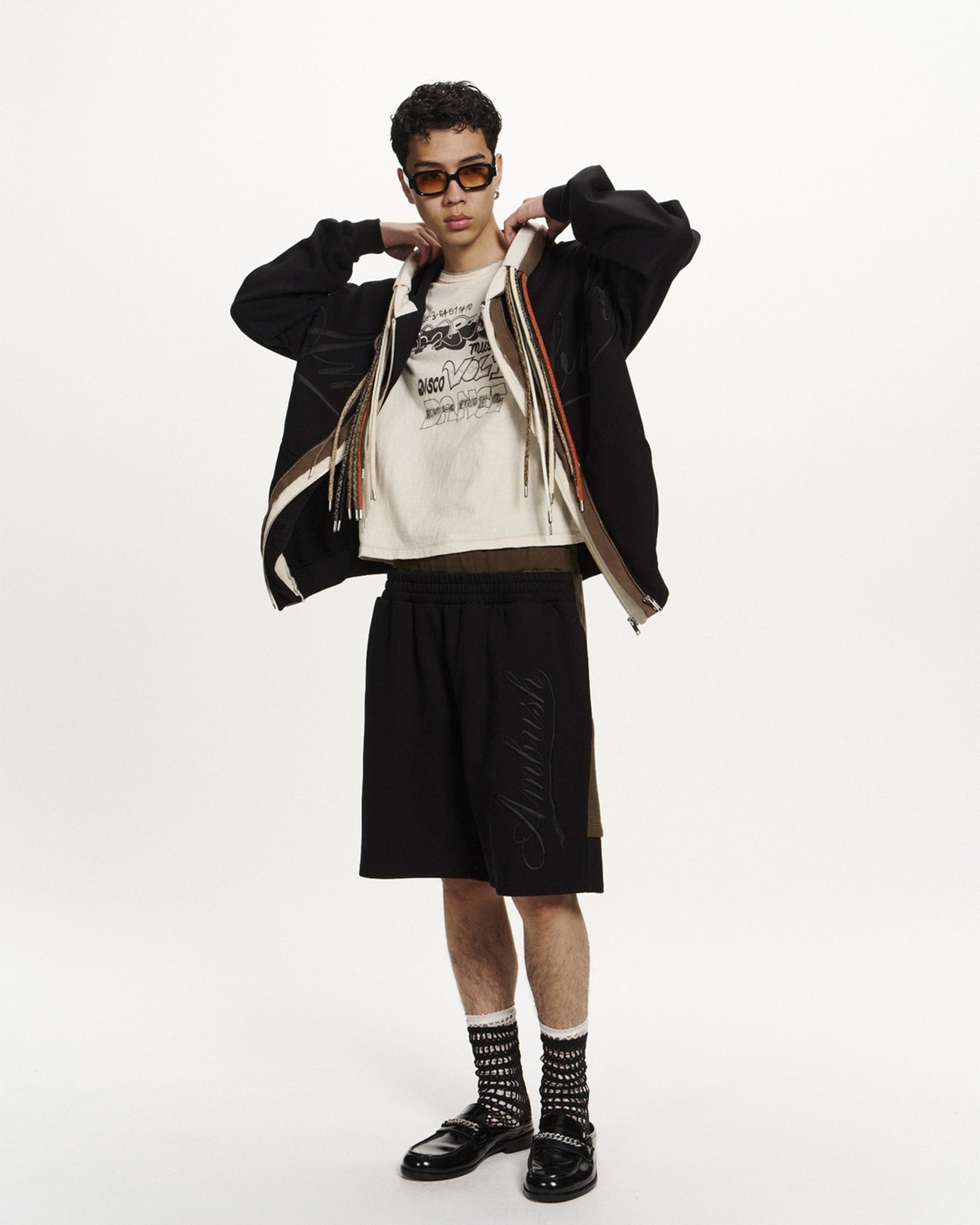 AMBUSH・アンブッシュ - パーカー・フーディ EMBROIDERY MULTICODE HOODIE / BLACK