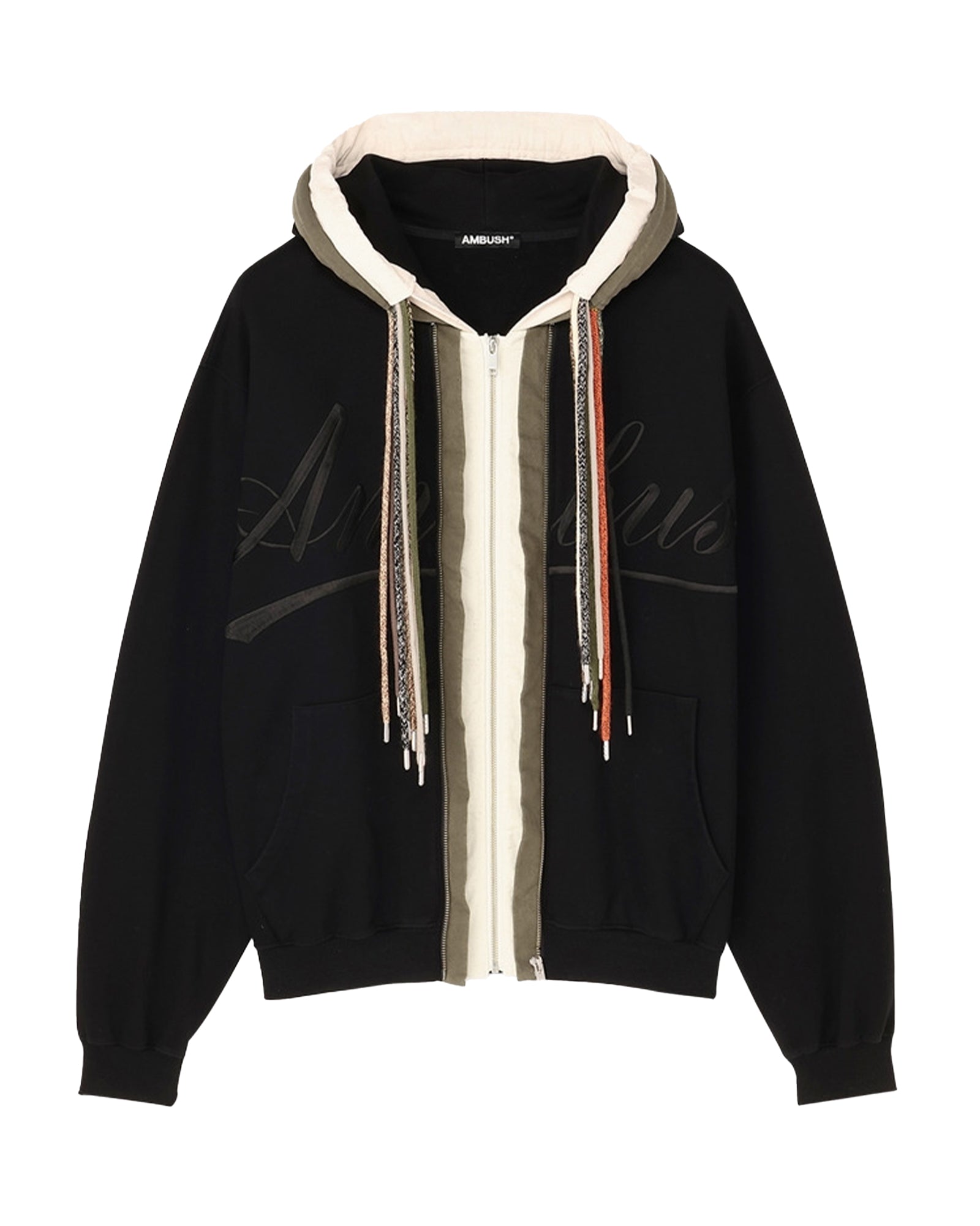 AMBUSH・アンブッシュ - パーカー・フーディ EMBROIDERY MULTICODE HOODIE / BLACK