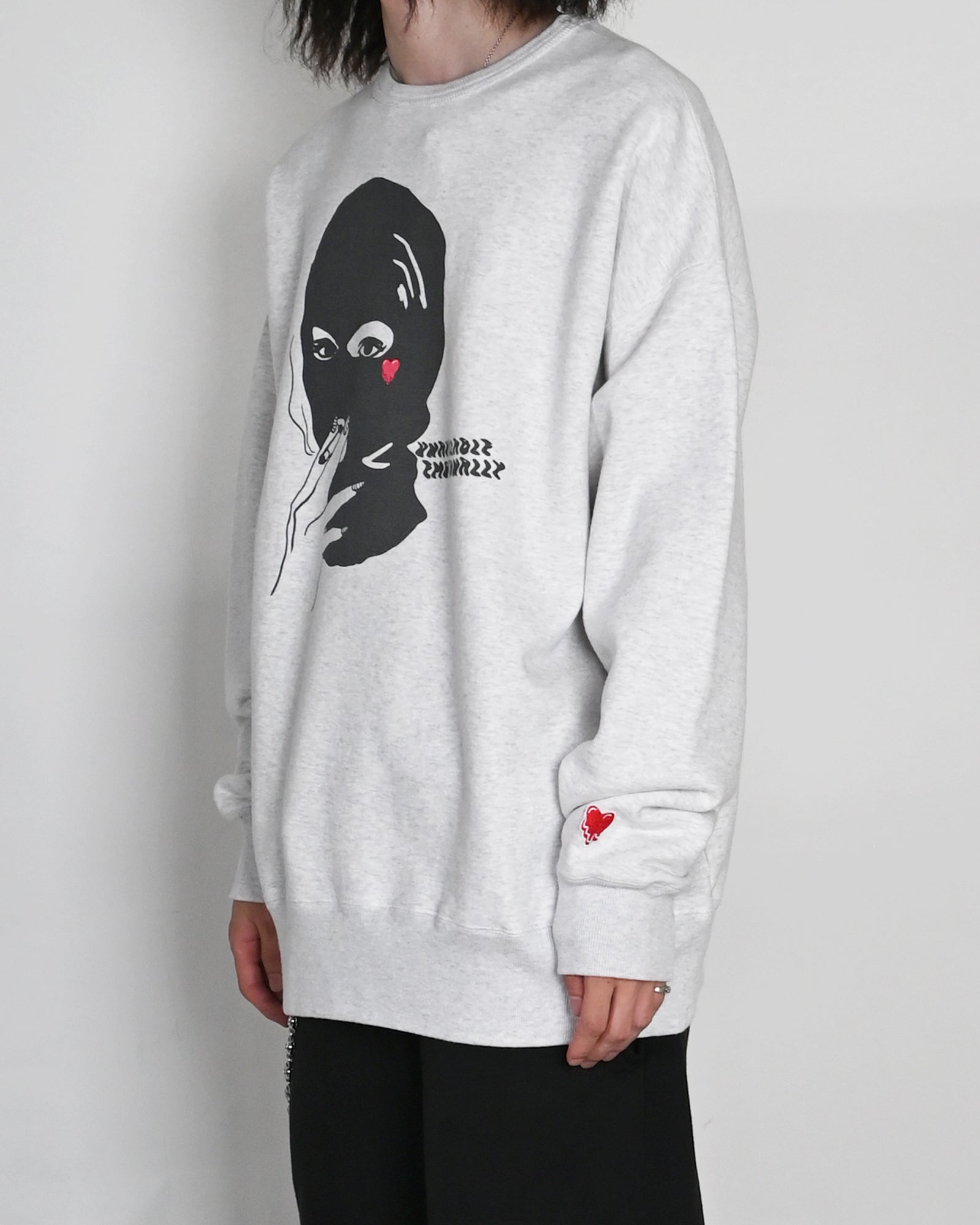 EMOTIONALLY UNAVAILABLE・emotional Unavailable -  EU BG FF-MASK CREW / GREY