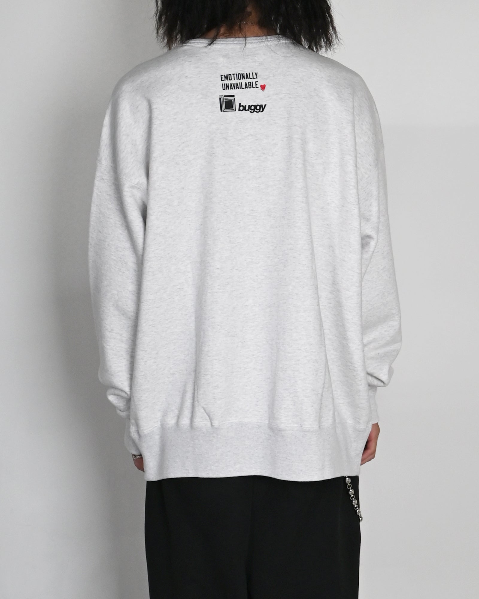 EMOTIONALLY UNAVAILABLE・emotional Unavailable -  EU BG FF-MASK CREW / GREY
