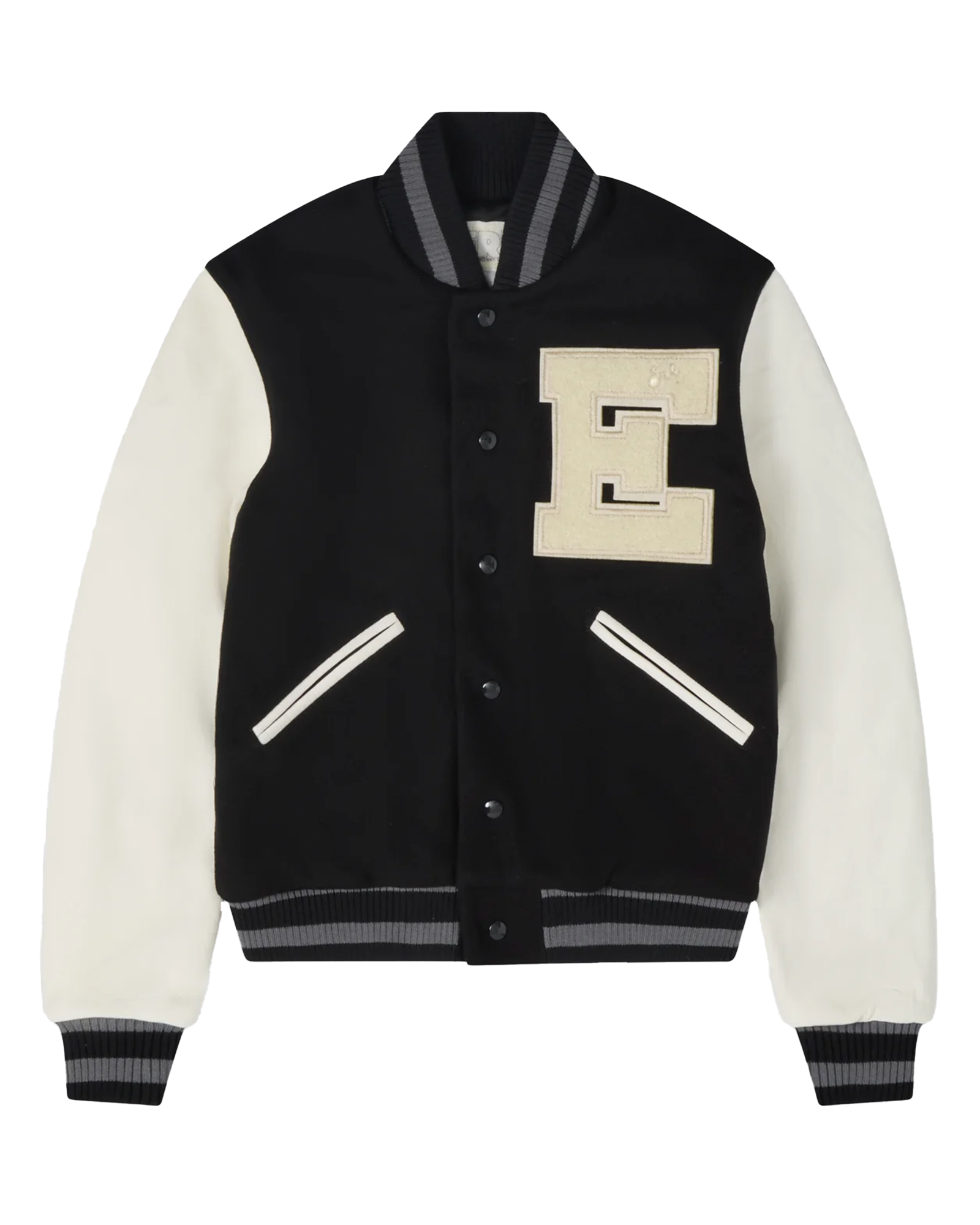 UNISEX VARSITY JACKET WOVEN / BLACK