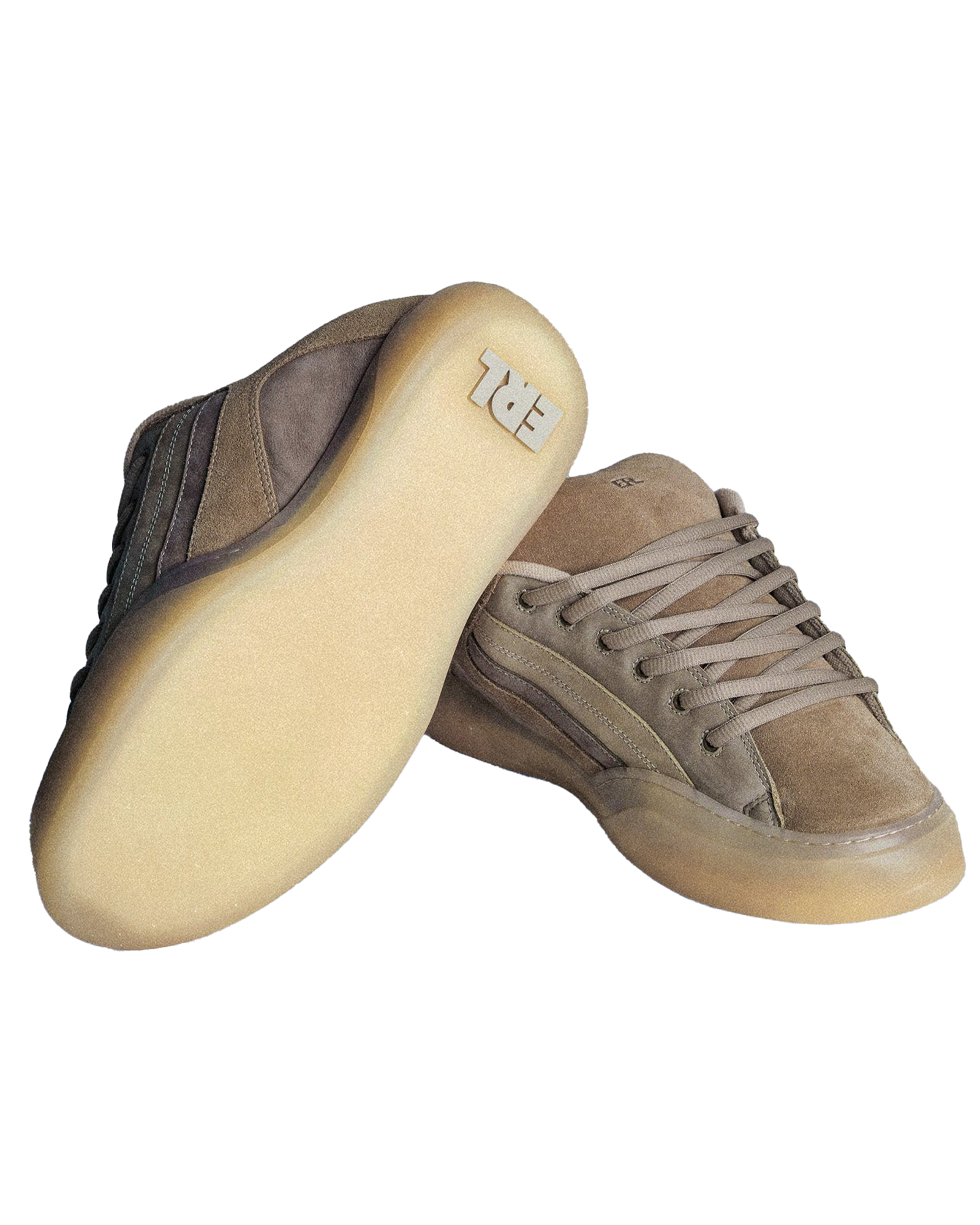 ERL・イーアールエル - ローカットスニーカー UNISEX ERL QUAD VAMP LEATHER / BEIGE