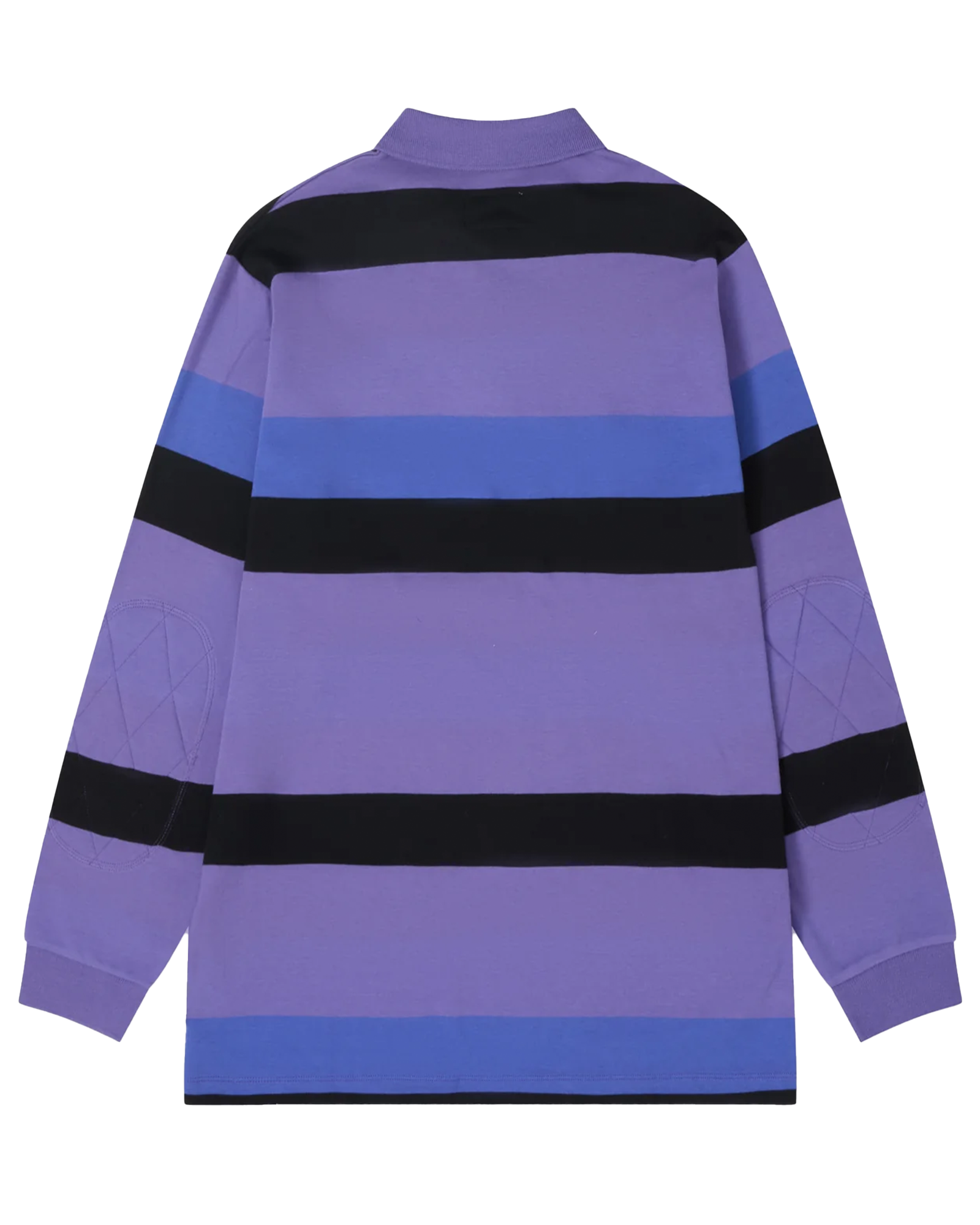 ERL・イーアールエル - ポロシャツ UNISEX STRIPED RUGBY LONGSLEEVE KNIT / PURPLE