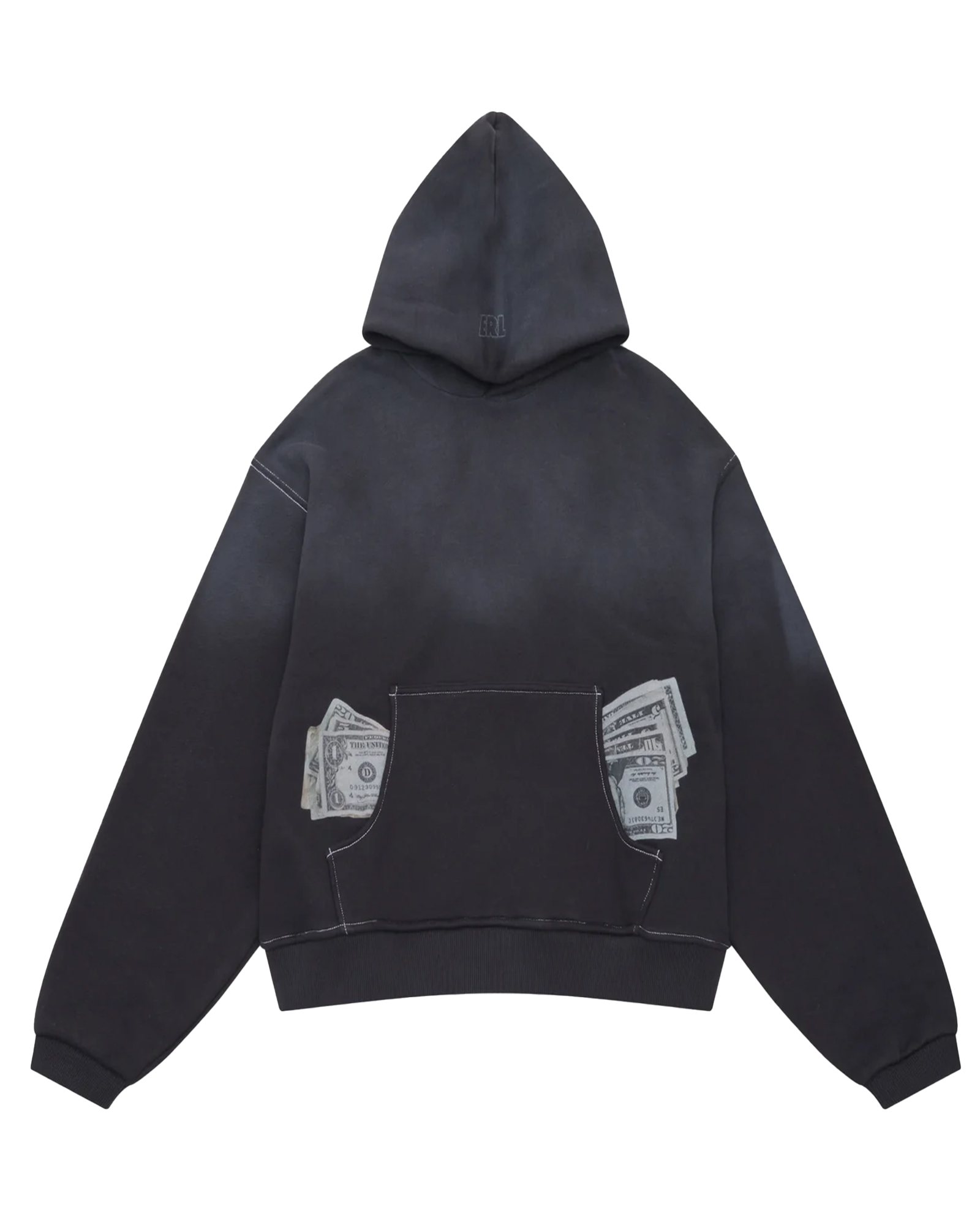 UNISEX MONEY HOODIE KNIT / BLACK