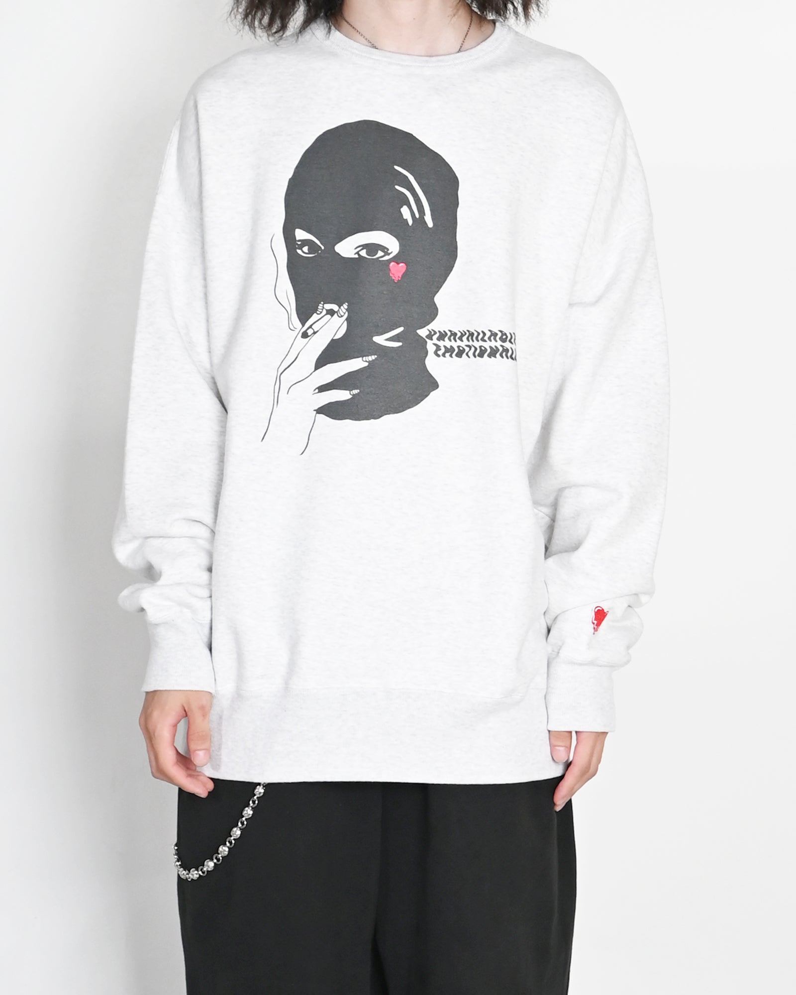 EMOTIONALLY UNAVAILABLE・emotional Unavailable -  EU BG FF-MASK CREW / GREY