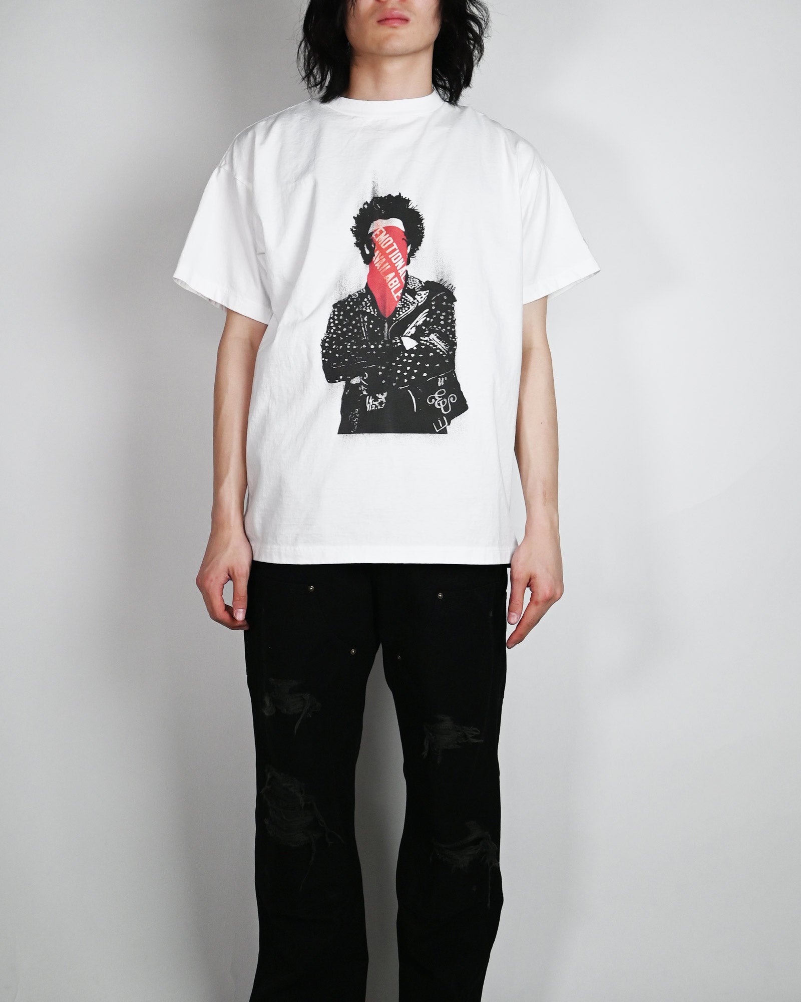 EMOTIONALLY UNAVAILABLE・エモーショナリー アンアベイラブル -  EU DK PANK SS TEE / WHITE