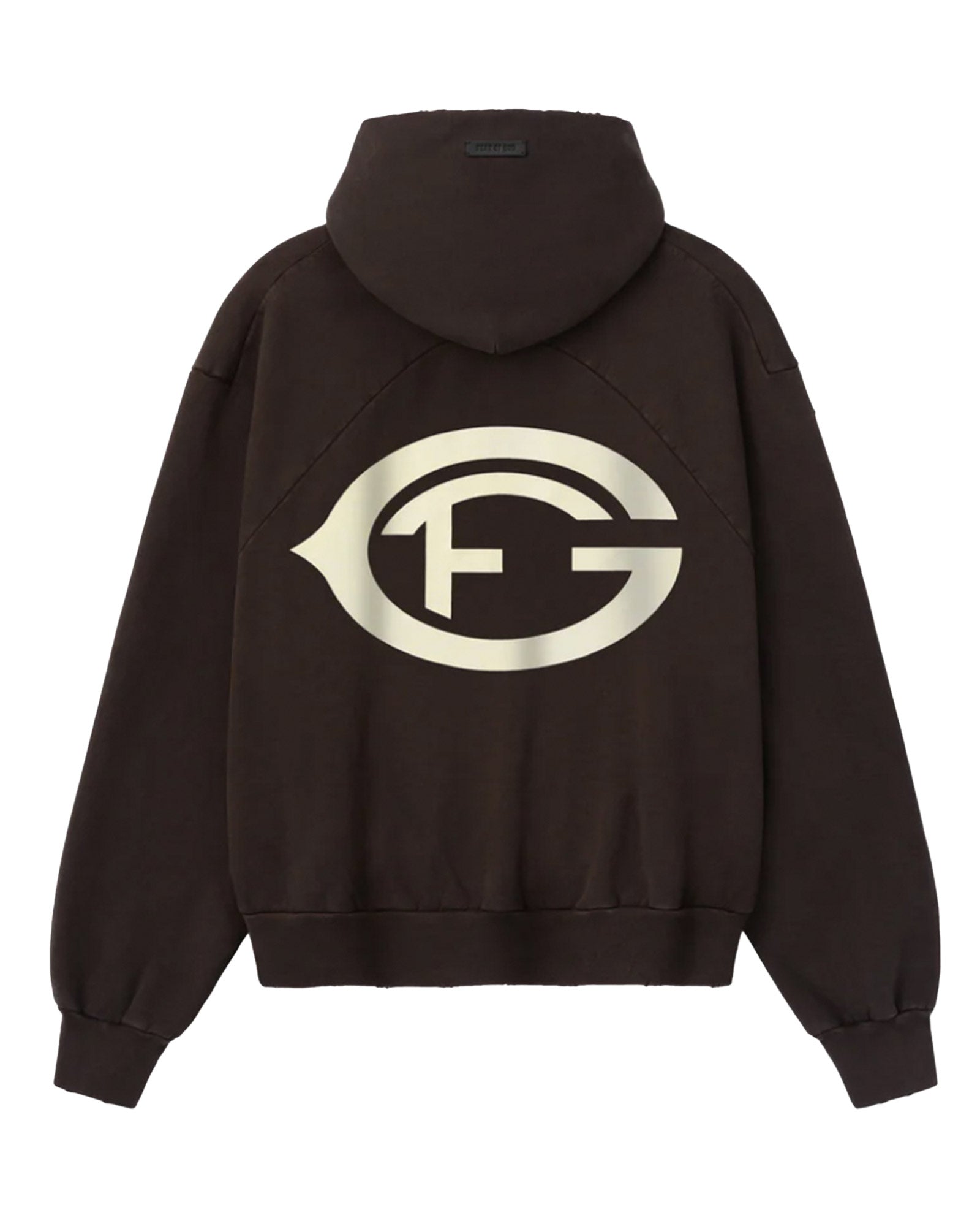 FEAR OF GOD・フィア オブ ゴット - パーカー・フーディ "F OF G" CLASSIC FIT HALF RAGLAN HOODIE W/ POCKET / DARK BROWN