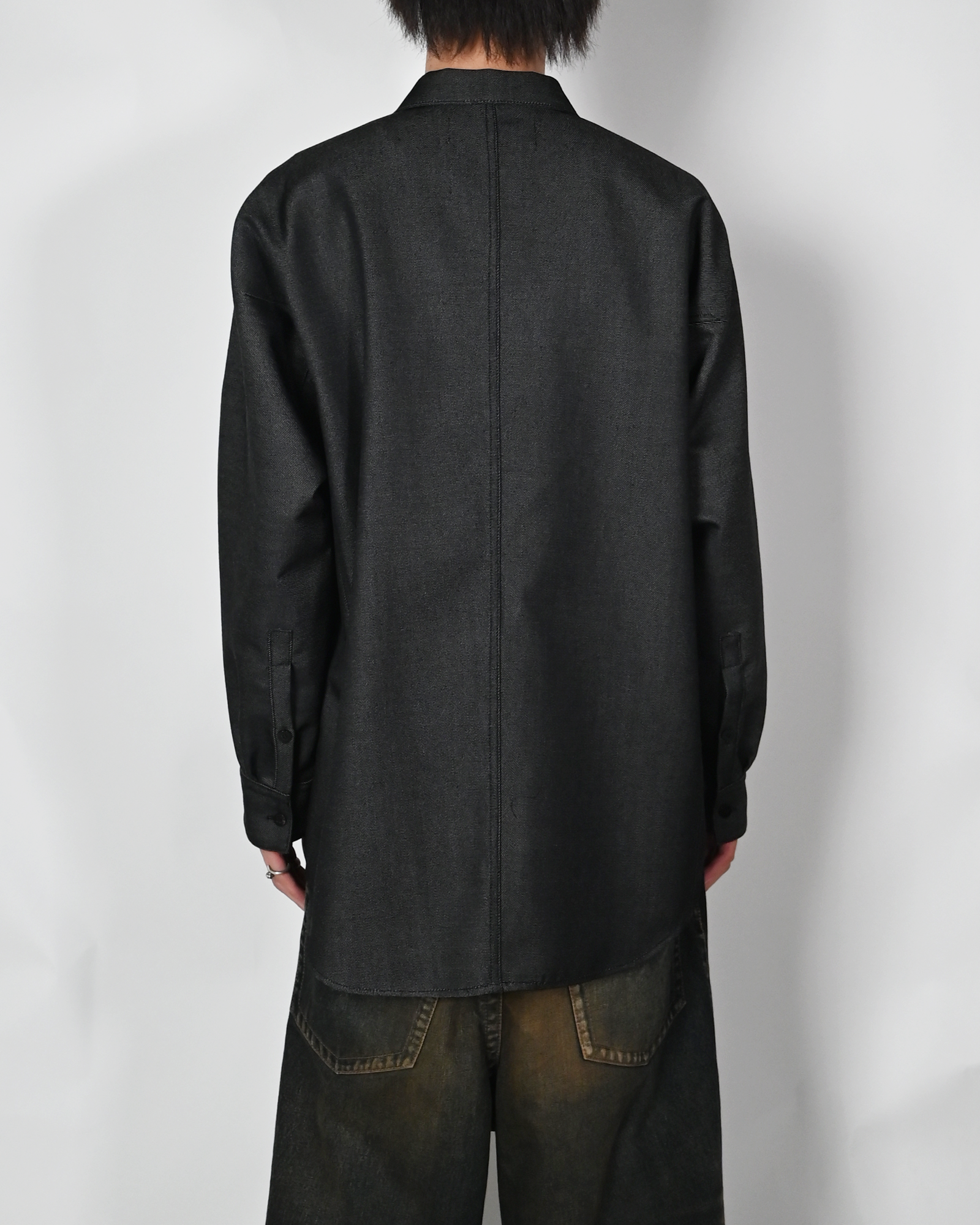 OVERCOAT・オーバーコート - ジャケット DENIM SHIRT JACKET / BLACK