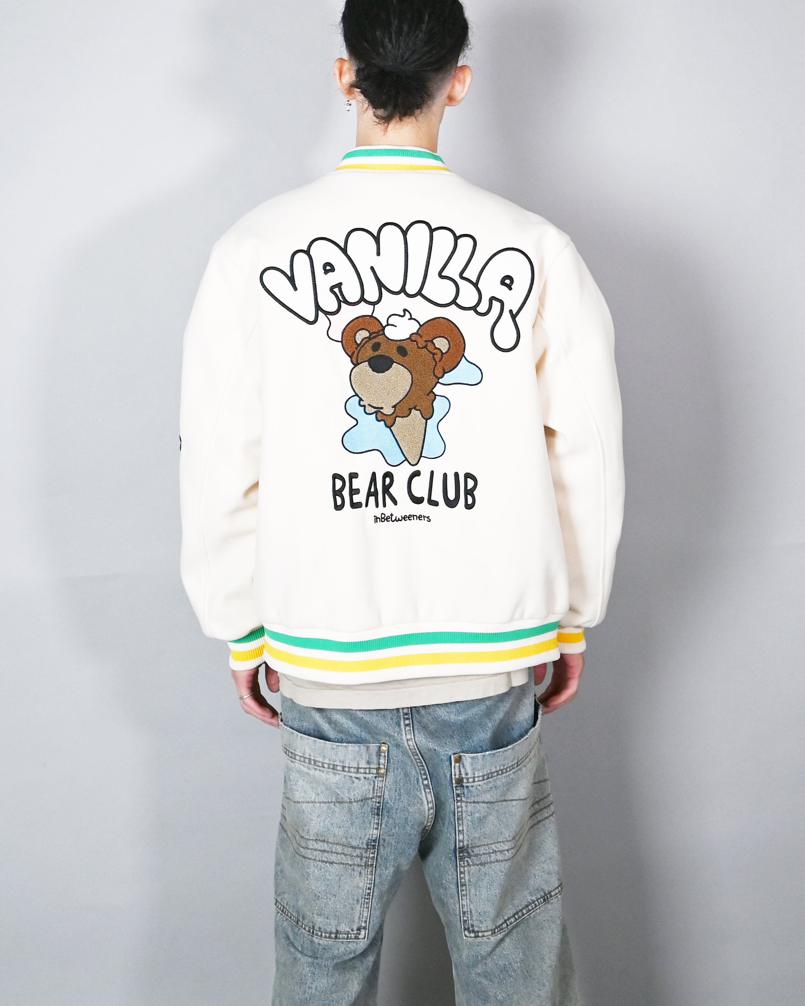 InBetweeners・インビトゥウィーナーズ - ジャケット COLLEGE JACKET UNISEX / CREAM