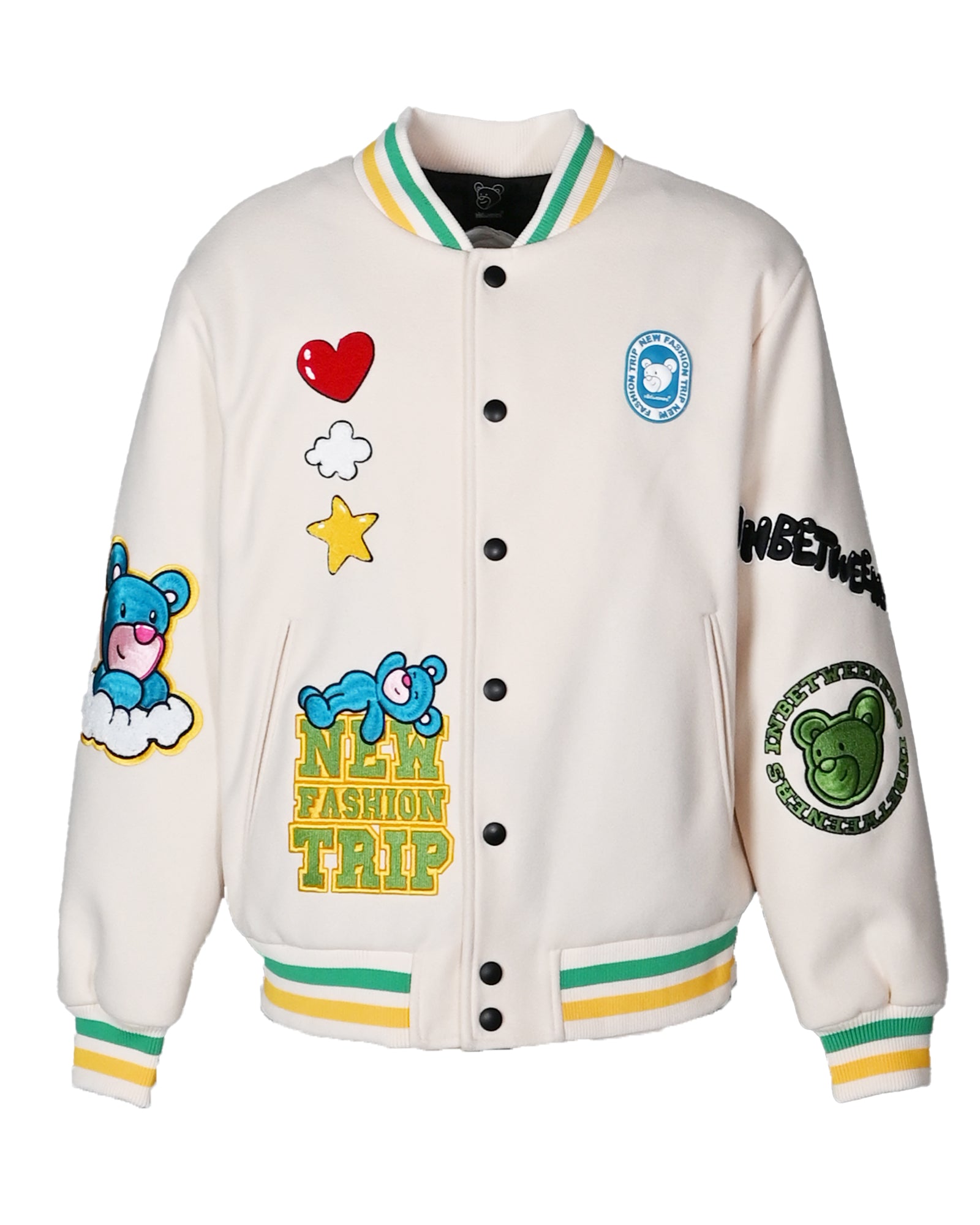 COLLEGE JACKET UNISEX / CREAM