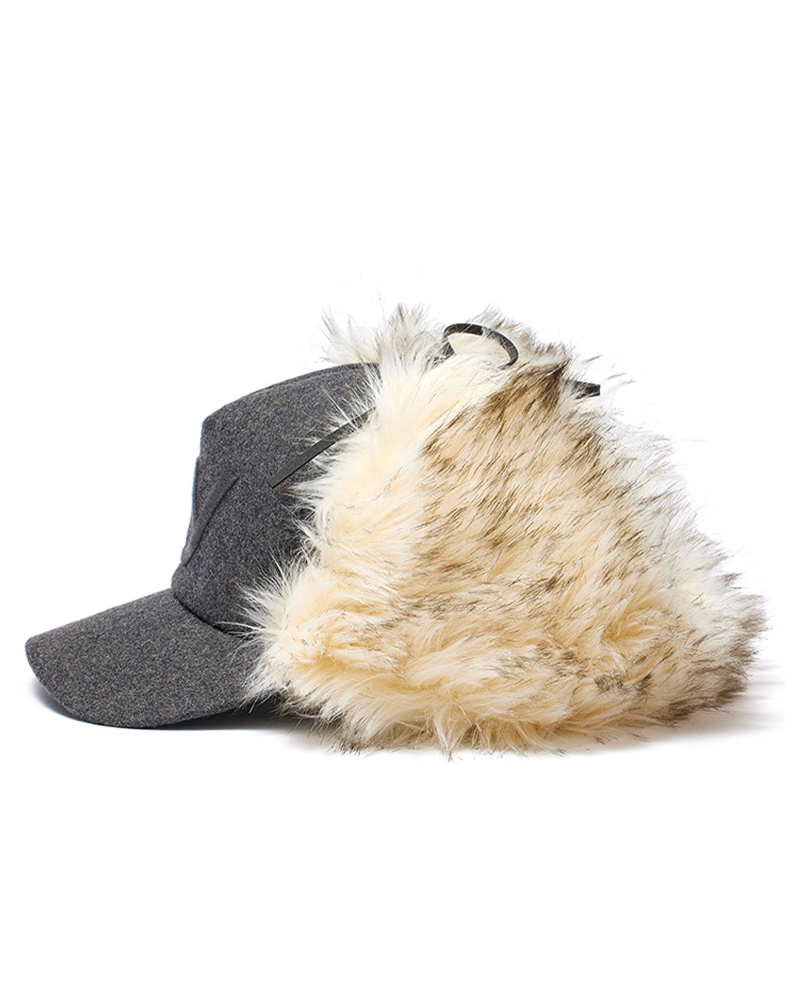 OPEN YY・オープン ワイワイ - キャップ FAUX FUR EARFLAP CAP / GRAY