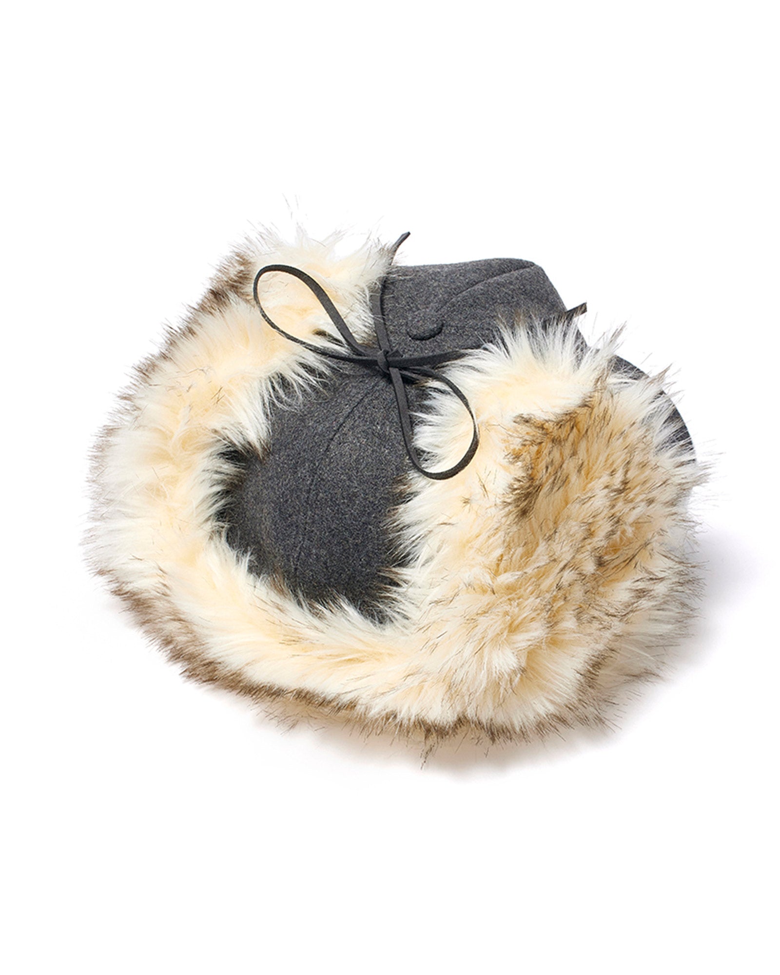 OPEN YY・オープン ワイワイ - キャップ FAUX FUR EARFLAP CAP / GRAY