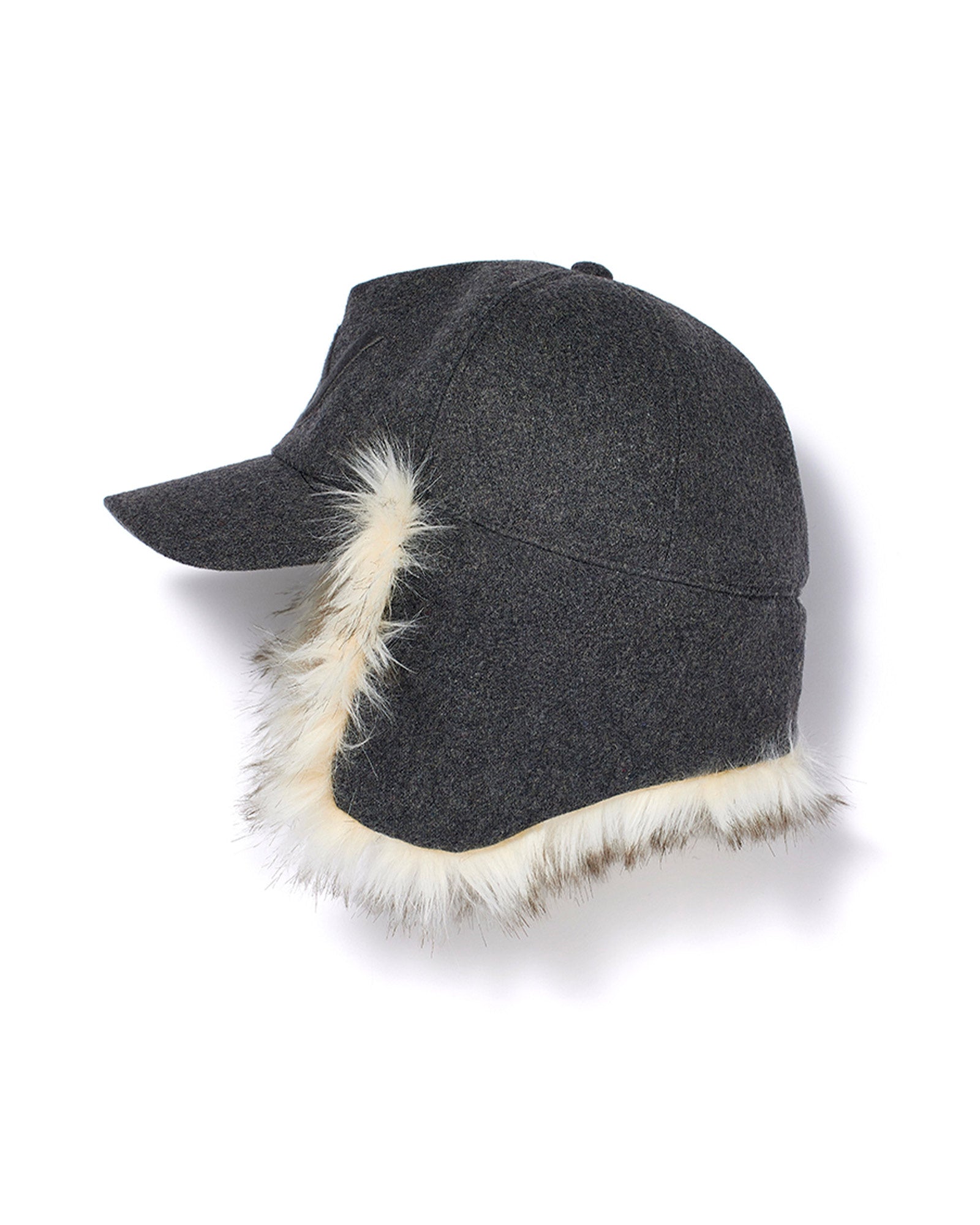OPEN YY・オープン ワイワイ - キャップ FAUX FUR EARFLAP CAP / GRAY