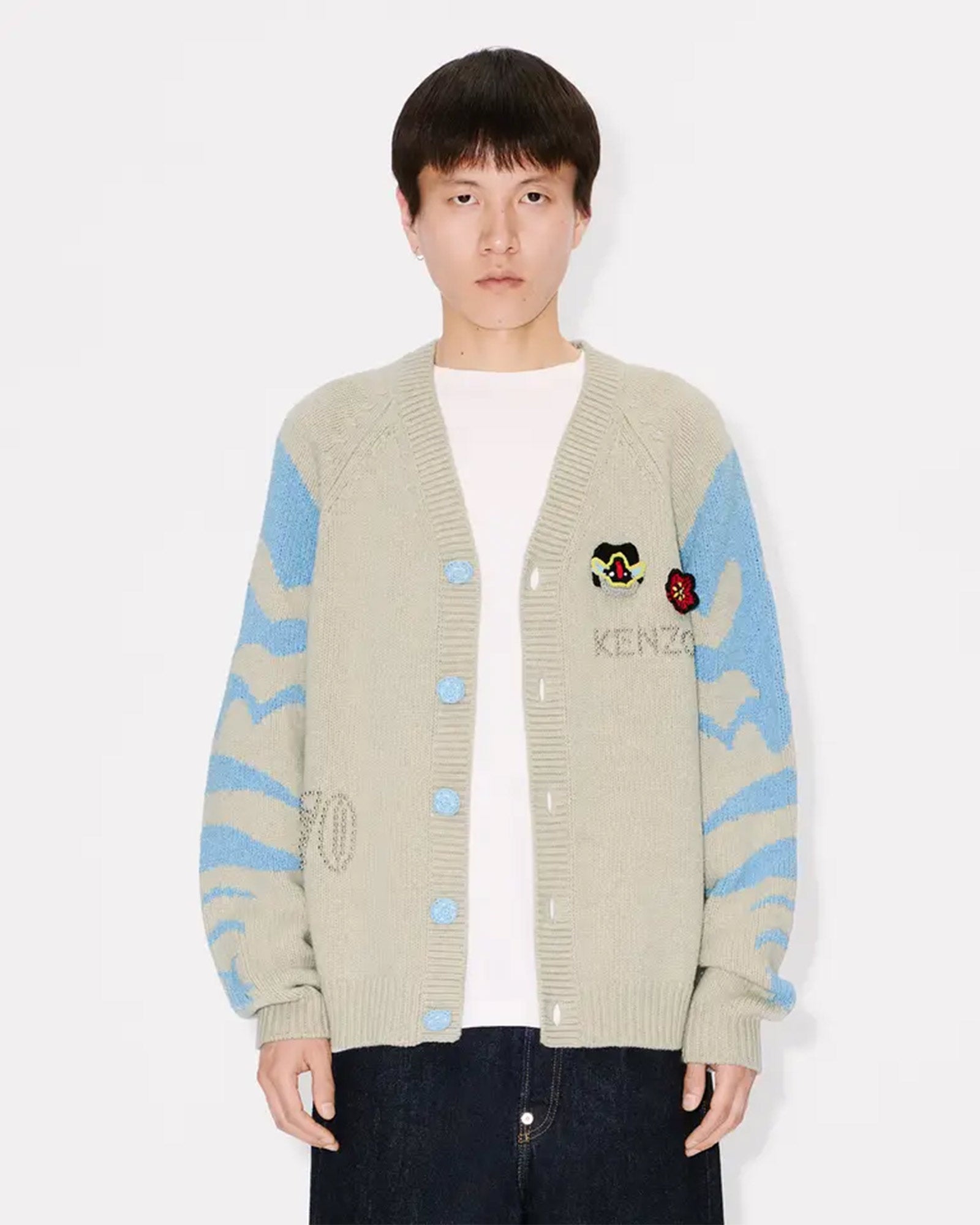 KENZO・Kenzo -  RWS KENZO PACHINKO CARDIGAN / IVORY