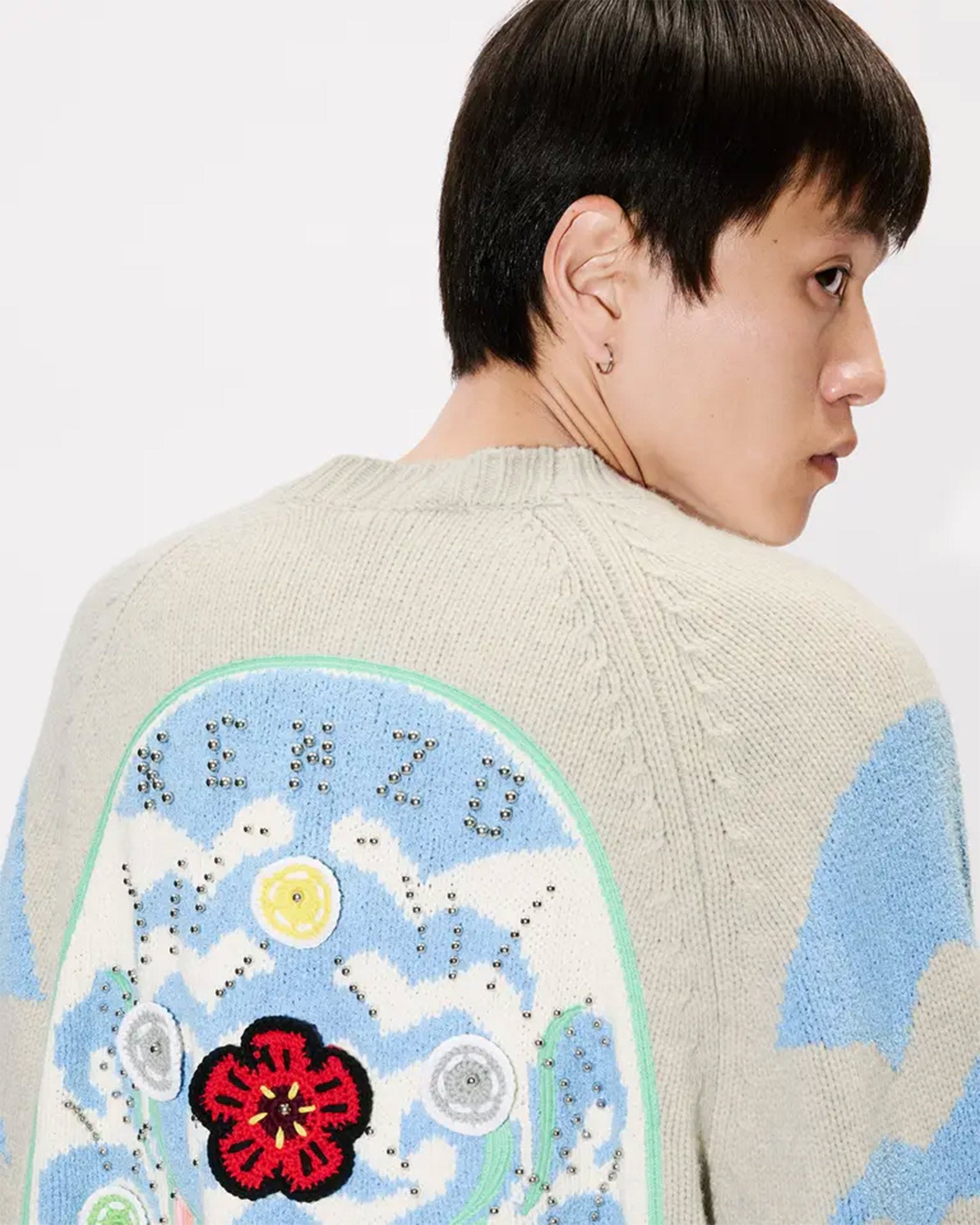 KENZO・Kenzo -  RWS KENZO PACHINKO CARDIGAN / IVORY