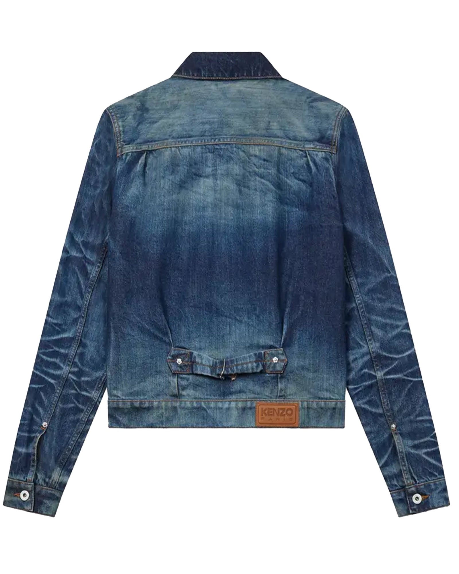 KENZO・Kenzo -  SLIM PLEATED TRUCKER JACKET / INDIGO