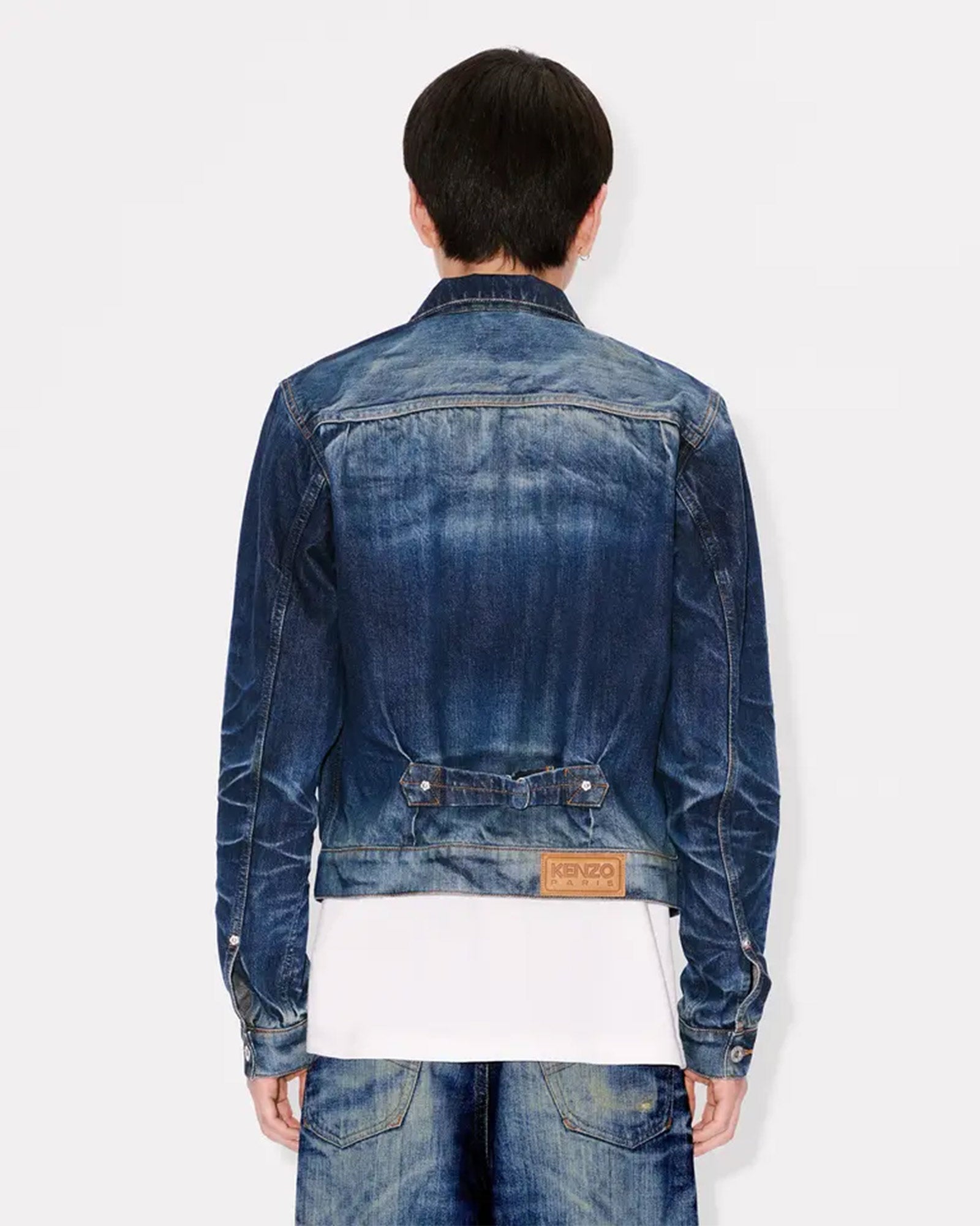 KENZO・Kenzo -  SLIM PLEATED TRUCKER JACKET / INDIGO