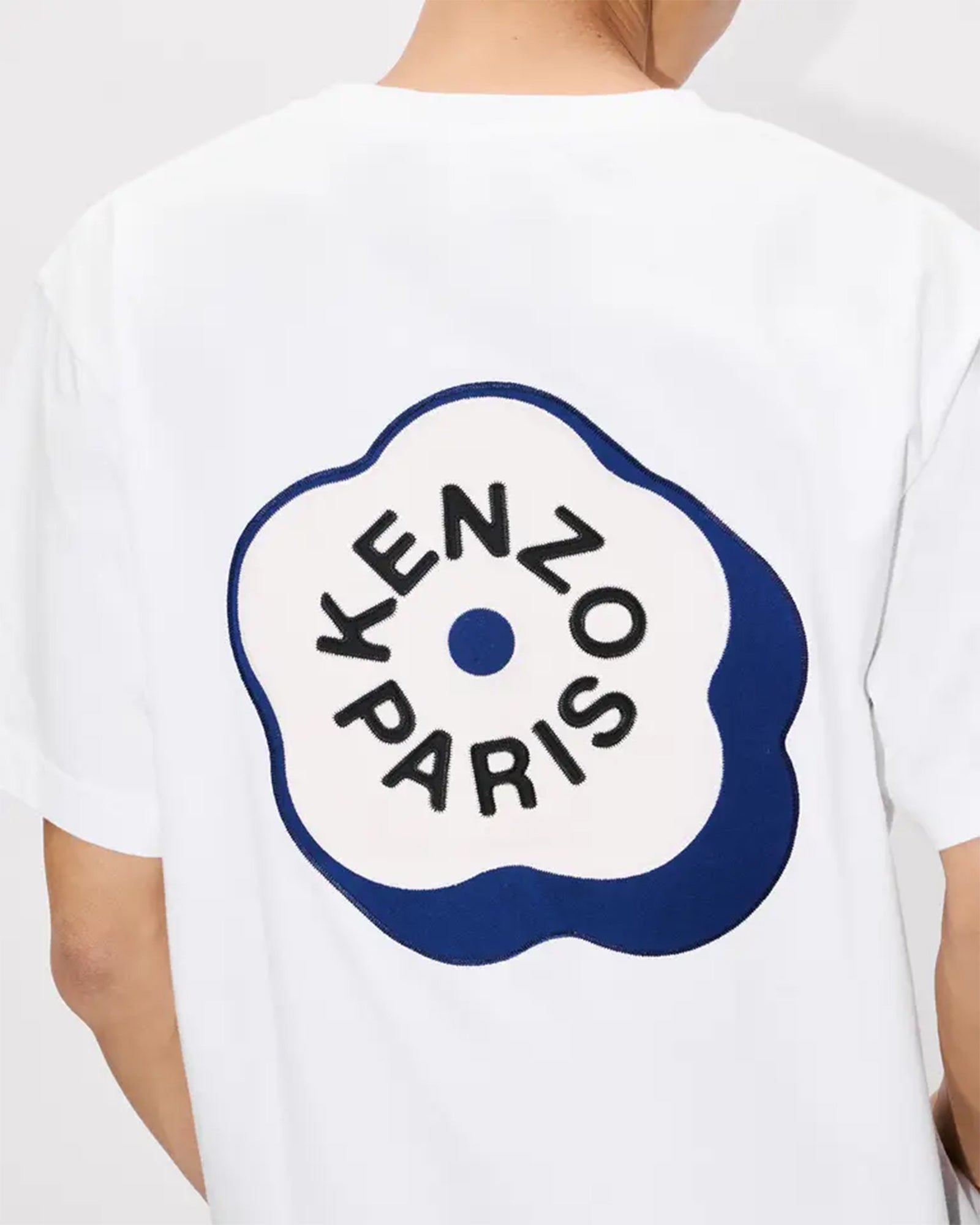 KENZO・ケンゾー - Tシャツ・カットソー GOTS BOKE FLOWER 2.0 EMBROIDERED OVERSIZE T-SHIRT / WHITE
