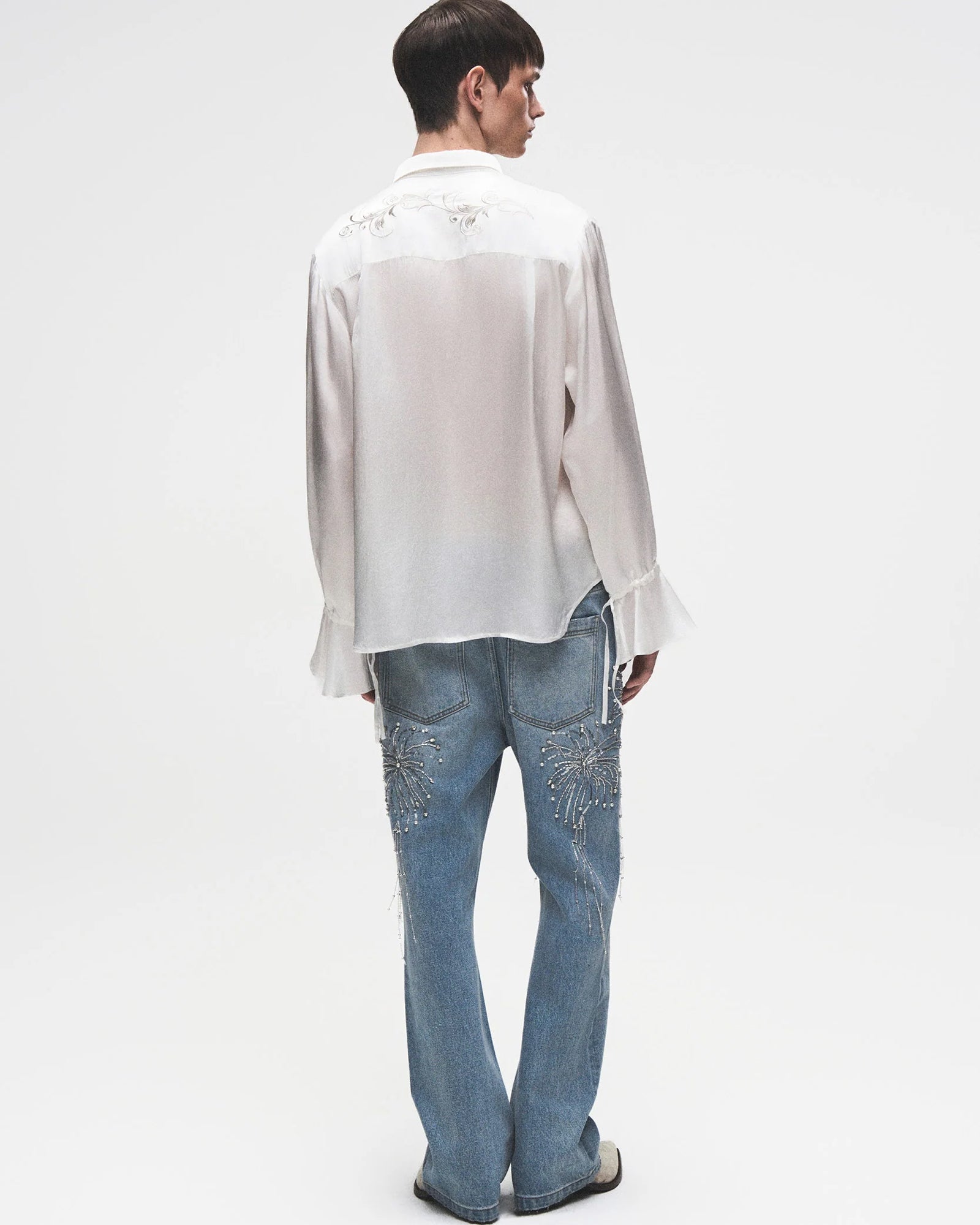 BIRTH OF ROYAL CHILD・バース・オブ・ロイヤル・チャイルド - デニムパンツ FIREWORKS WASH DENIM / BLUE