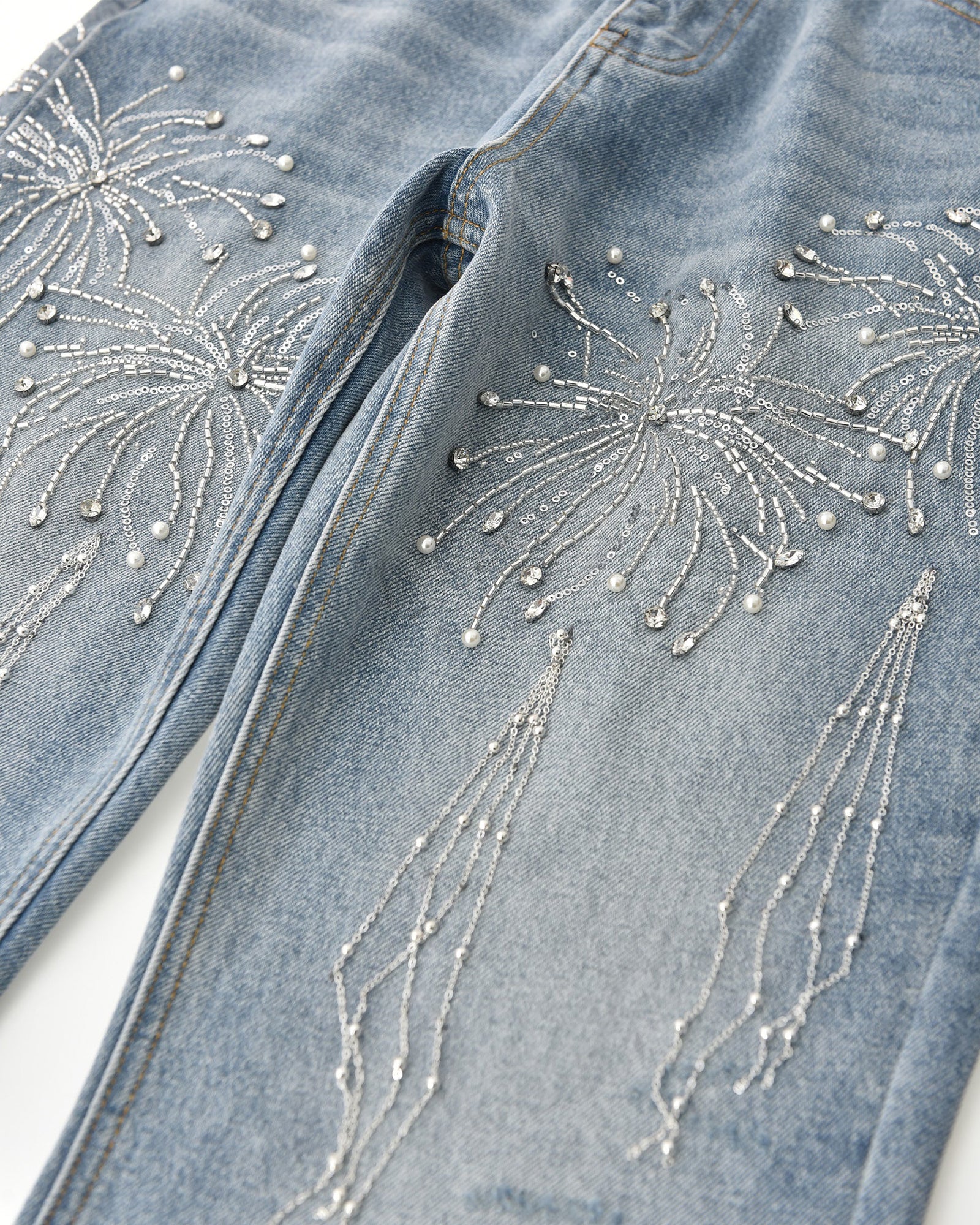 BIRTH OF ROYAL CHILD・バース・オブ・ロイヤル・チャイルド - デニムパンツ FIREWORKS WASH DENIM / BLUE