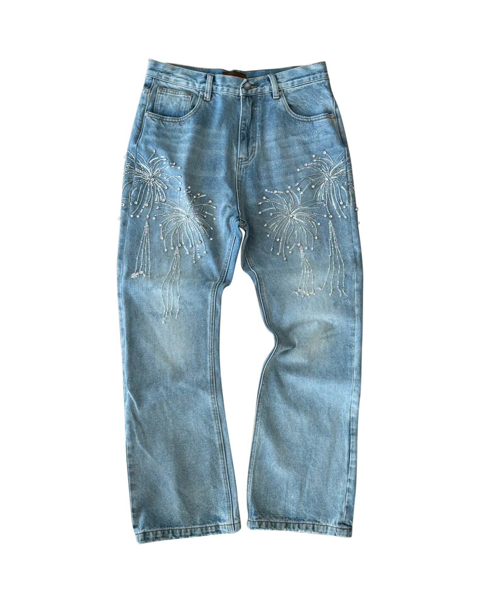 BIRTH OF ROYAL CHILD・バース・オブ・ロイヤル・チャイルド - デニムパンツ FIREWORKS WASH DENIM / BLUE