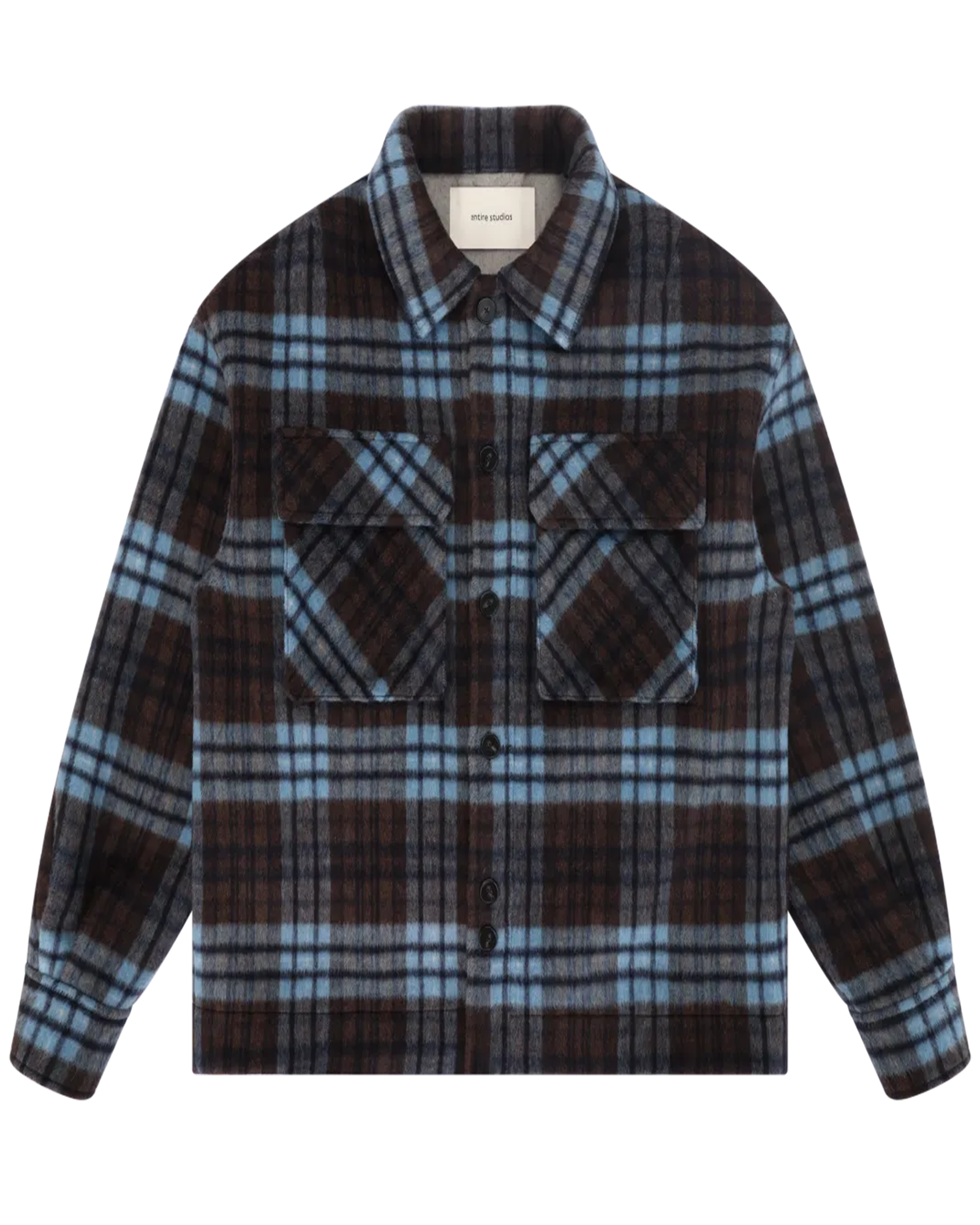 Entire studios・entire studio -  FJORD SHIRT / BLUE CHECK