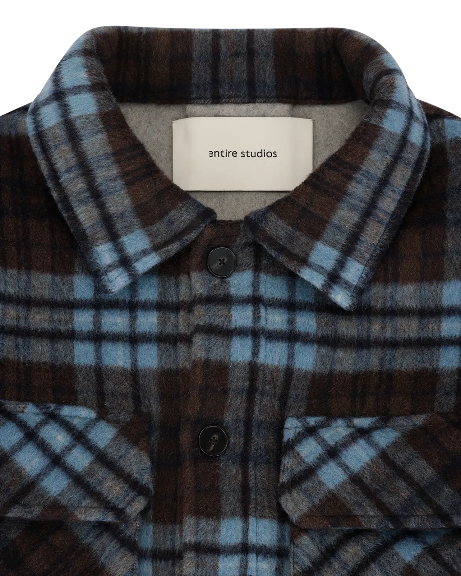 Entire studios・entire studio -  FJORD SHIRT / BLUE CHECK