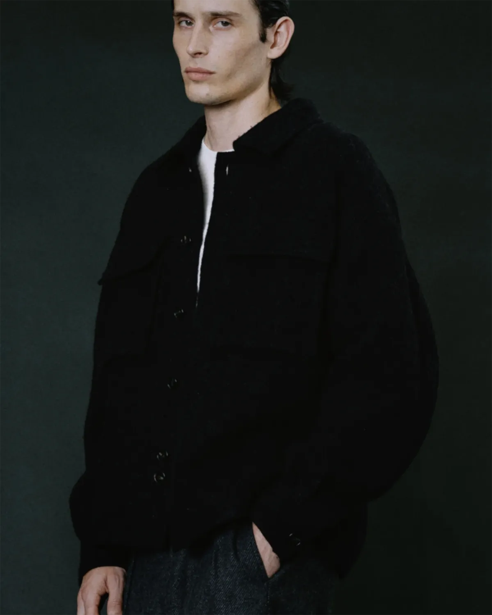 Entire studios・エンタイアスタジオ - シャツ FJORD SHIRT BLACK / BLACK