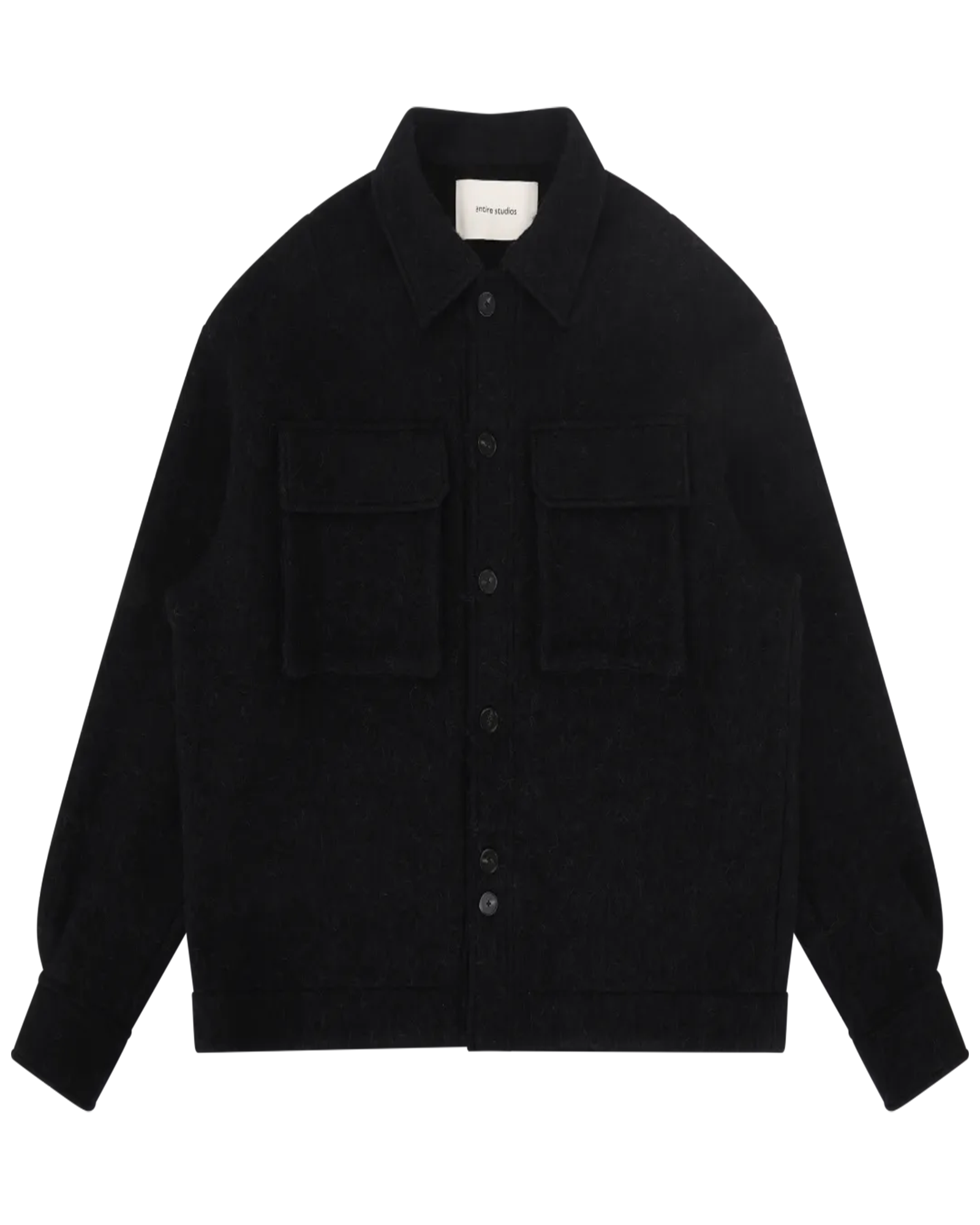 Entire studios・エンタイアスタジオ - シャツ FJORD SHIRT BLACK / BLACK