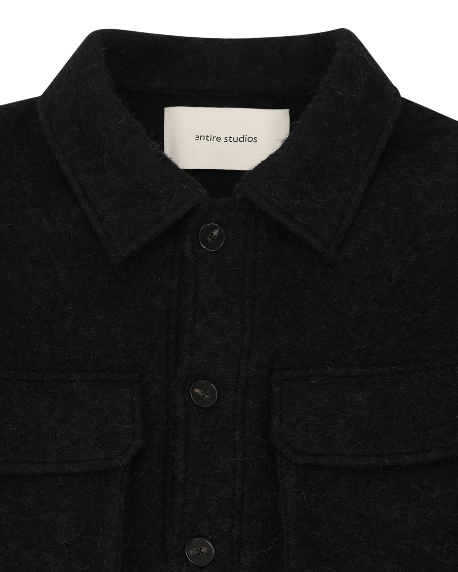 Entire studios・エンタイアスタジオ - シャツ FJORD SHIRT BLACK / BLACK