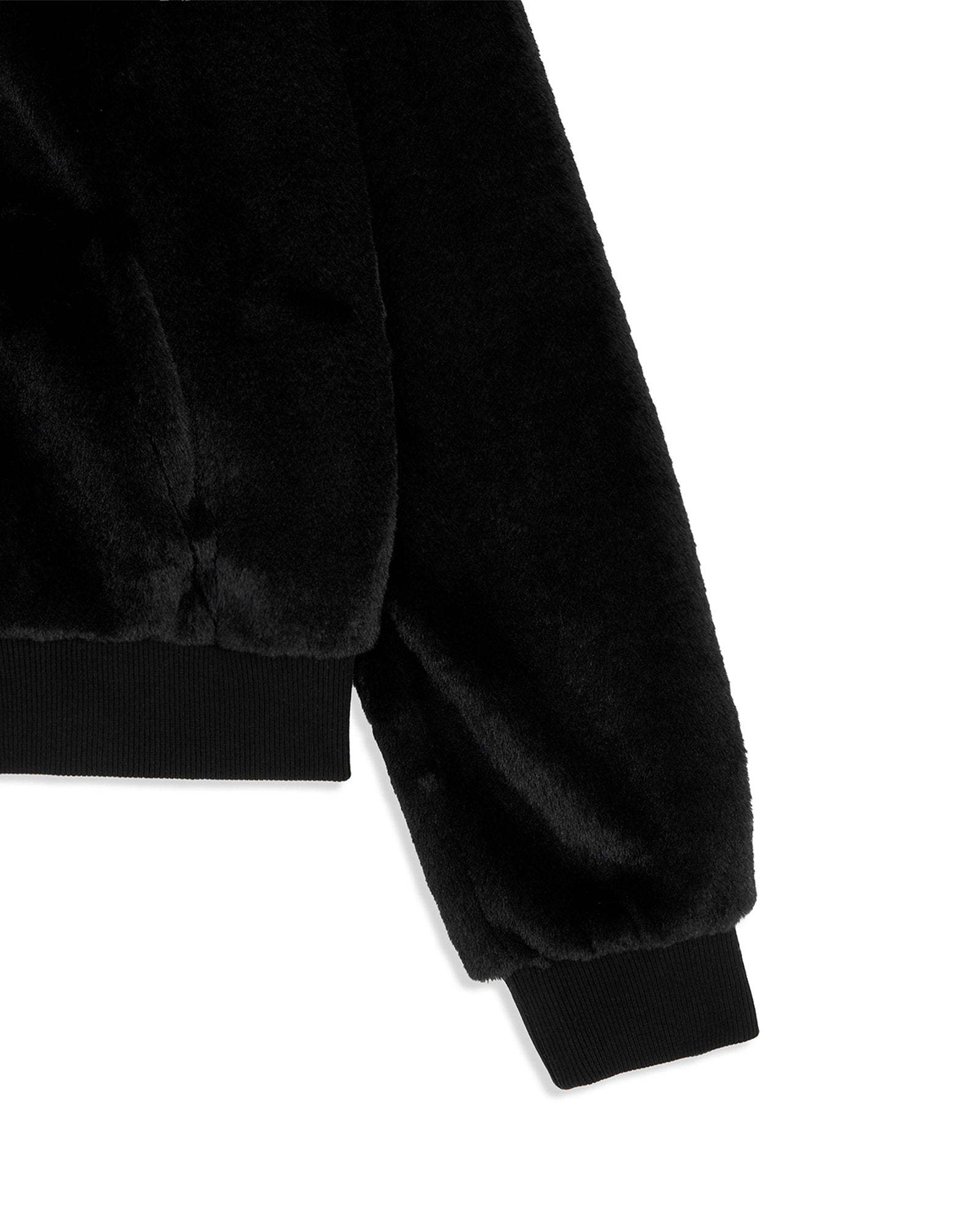 OPEN YY・オープン ワイワイ - アウター・ジャケット FLEECE APPLIQUÉ ZIPUP JACKET / BLACK