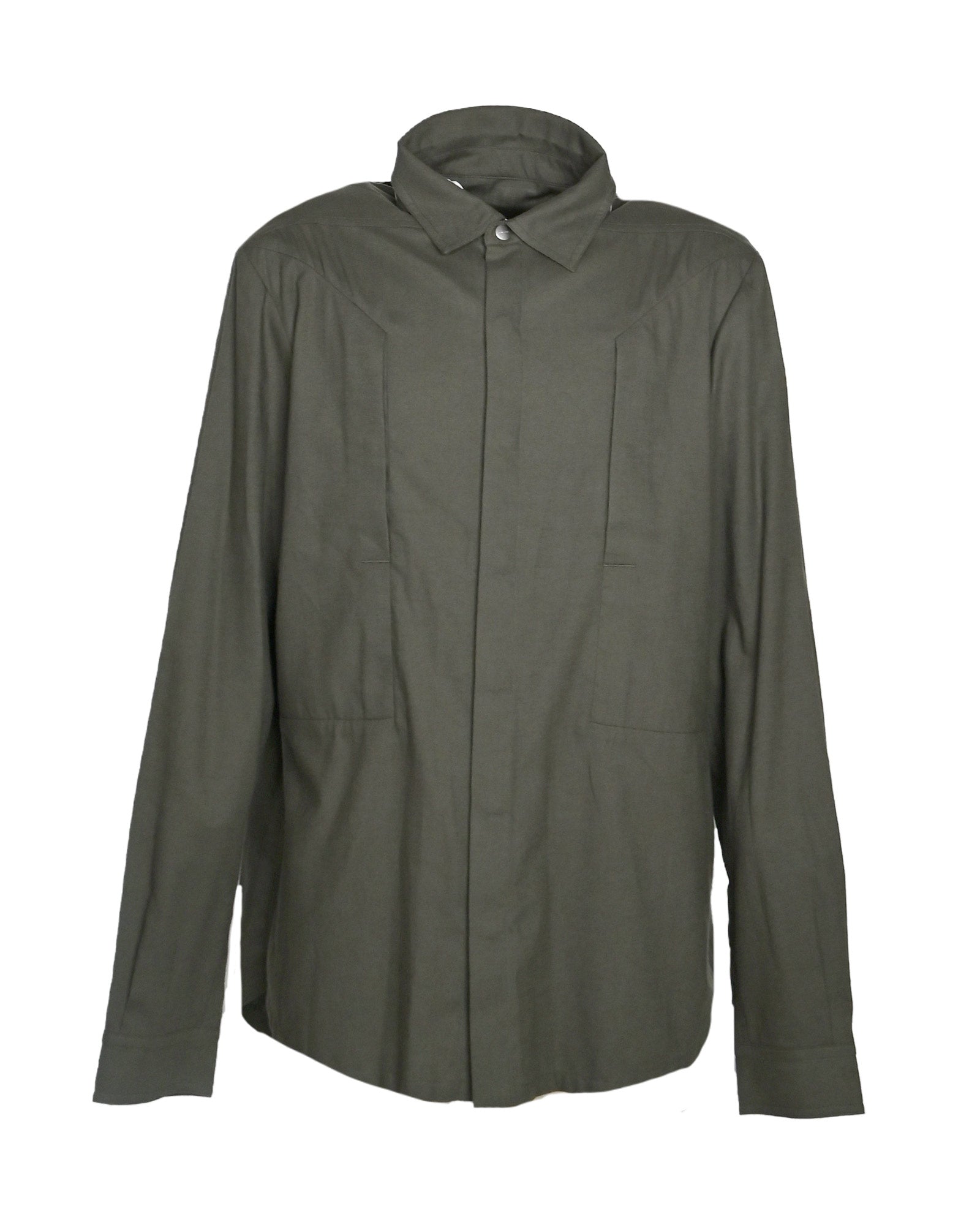 RICK OWENS・リック オウエンス - シャツ FOGPOCKET OUTERSHIRT /  BOSCO