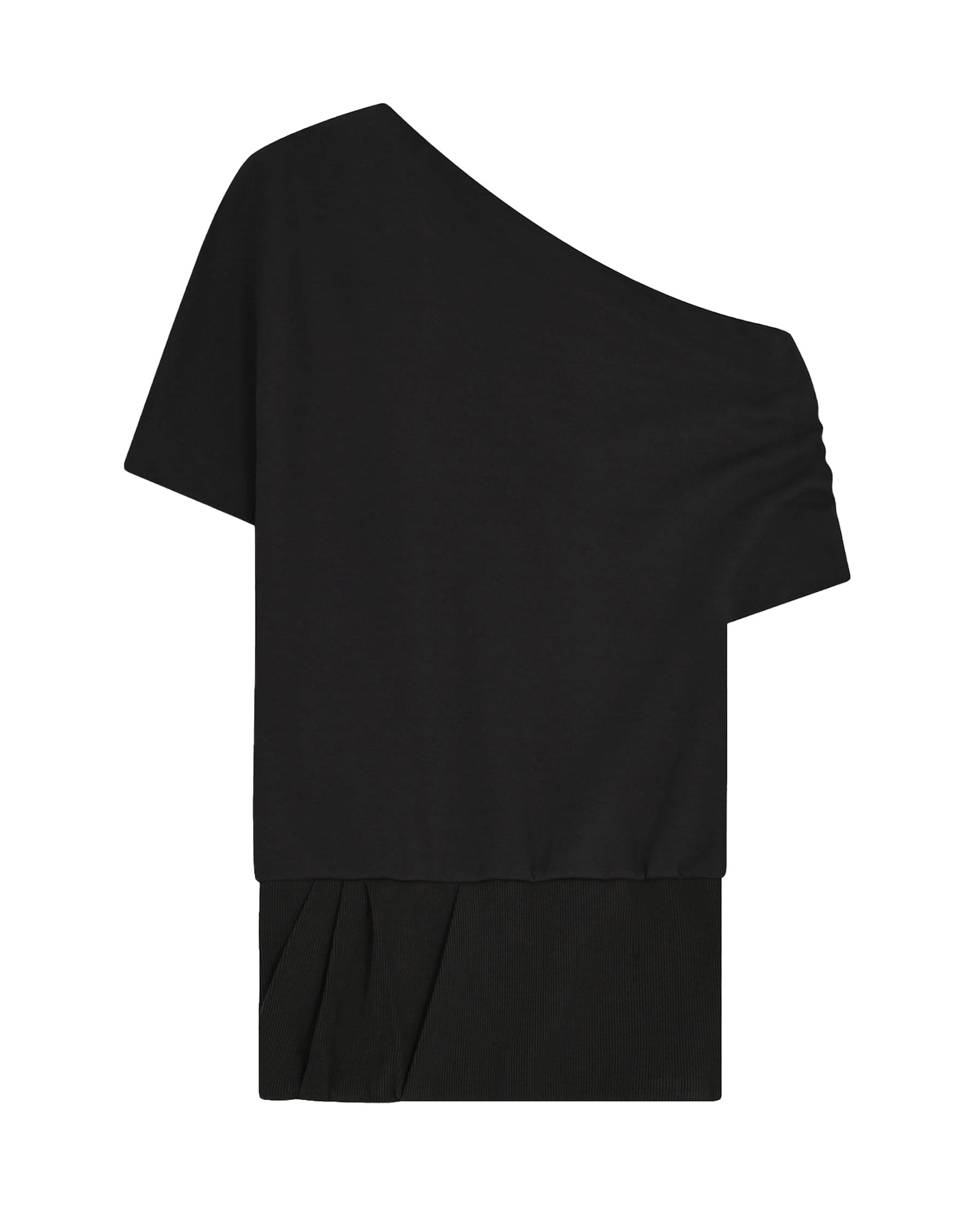 NACHE・ナチェ - トップス FOLDED DRAPING SWEATSHIRT / BLACK