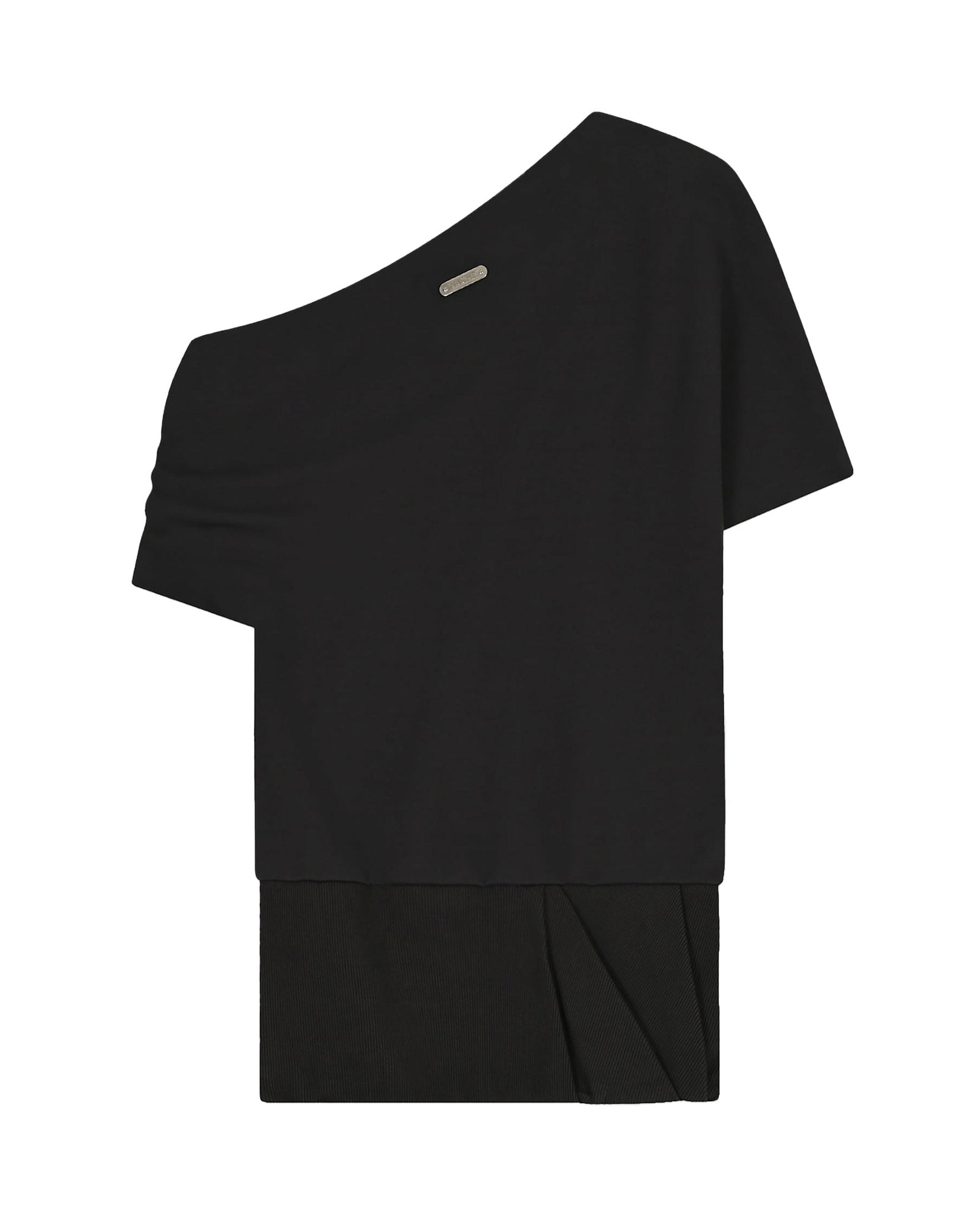 NACHE・ナチェ - トップス FOLDED DRAPING SWEATSHIRT / BLACK