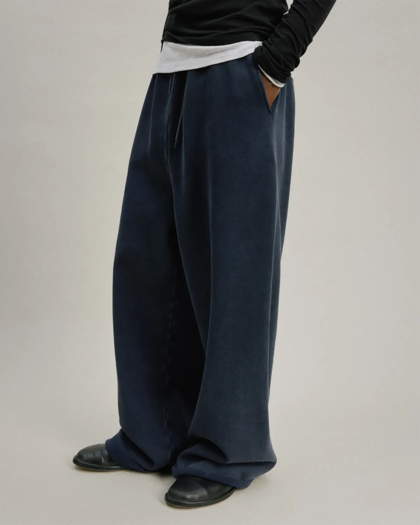 Entire studios・エンタイアスタジオ - スウェットパンツ FULL SWEATPANT / SALTED NAVY
