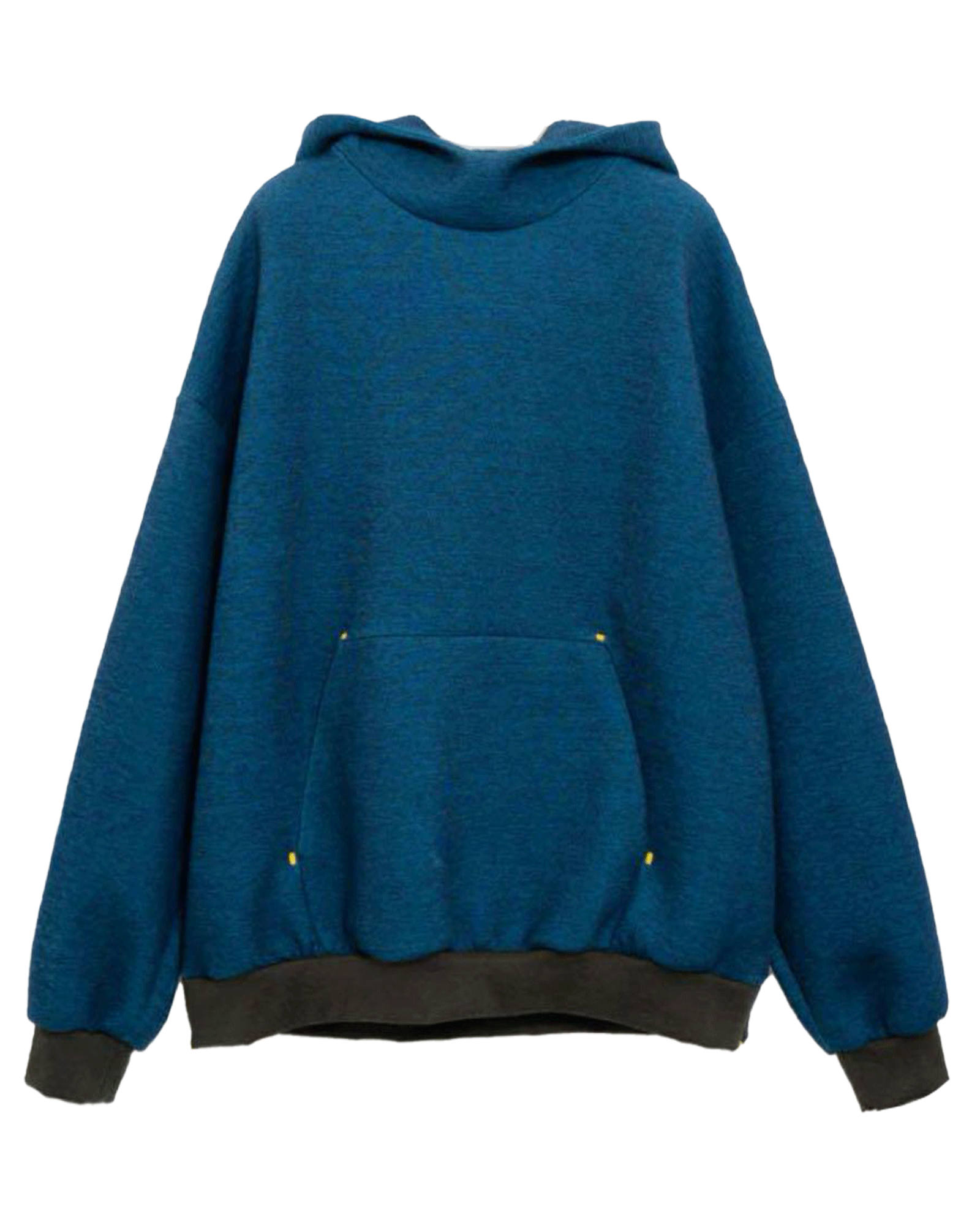 2 WAY PULL HOODIE / BLUE GREEN