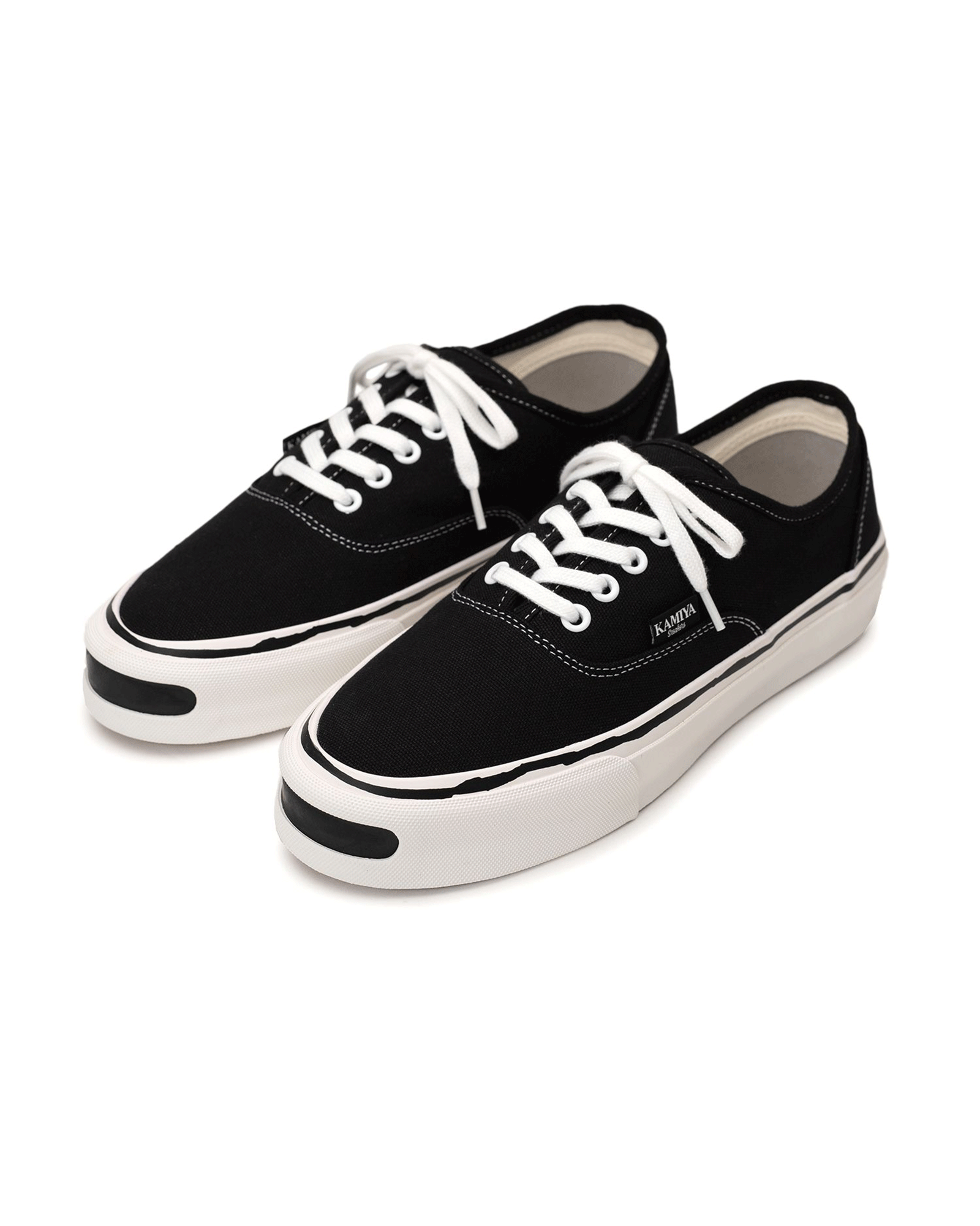 KAMIYA・カミヤ - ローカットスニーカー "HERC" VULCANIZED SNEAKER / BLACK
