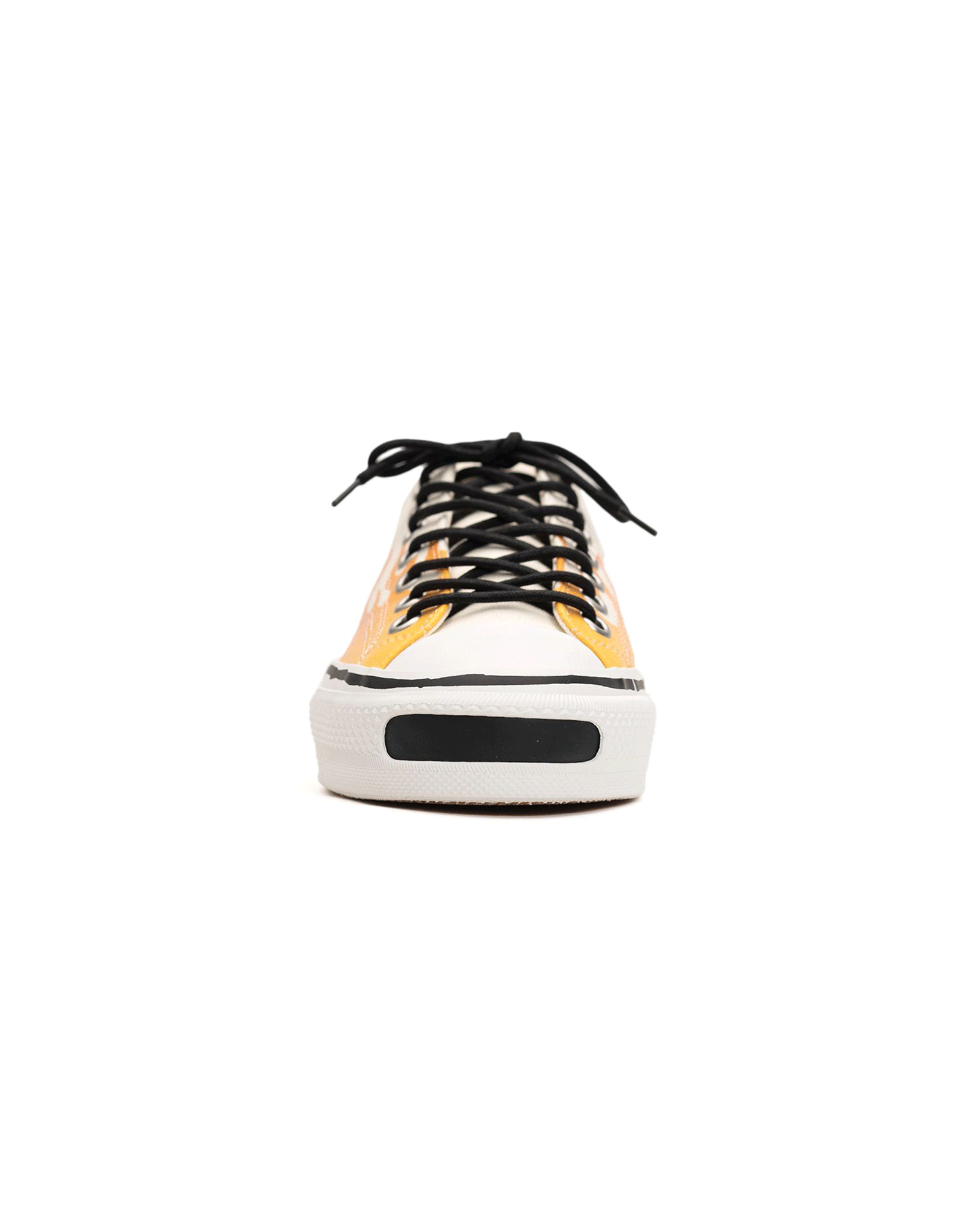 KAMIYA・カミヤ - ローカットスニーカー "JOEY" FIRE PATTERN VULCANIZED SNEAKER / WHITE
